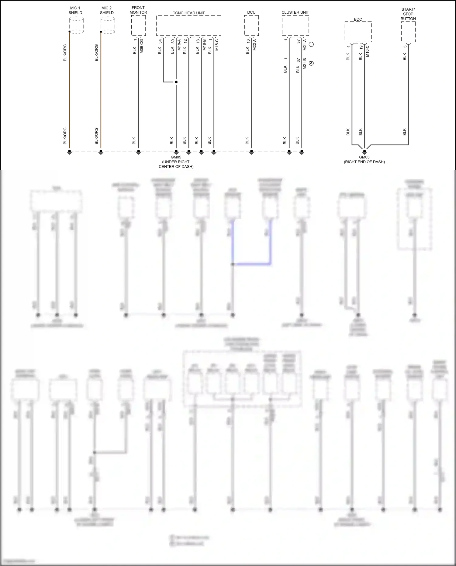 Wiring diagram srs control module for Hyundai Santa Fe V (2023-2024) (5 of 10)