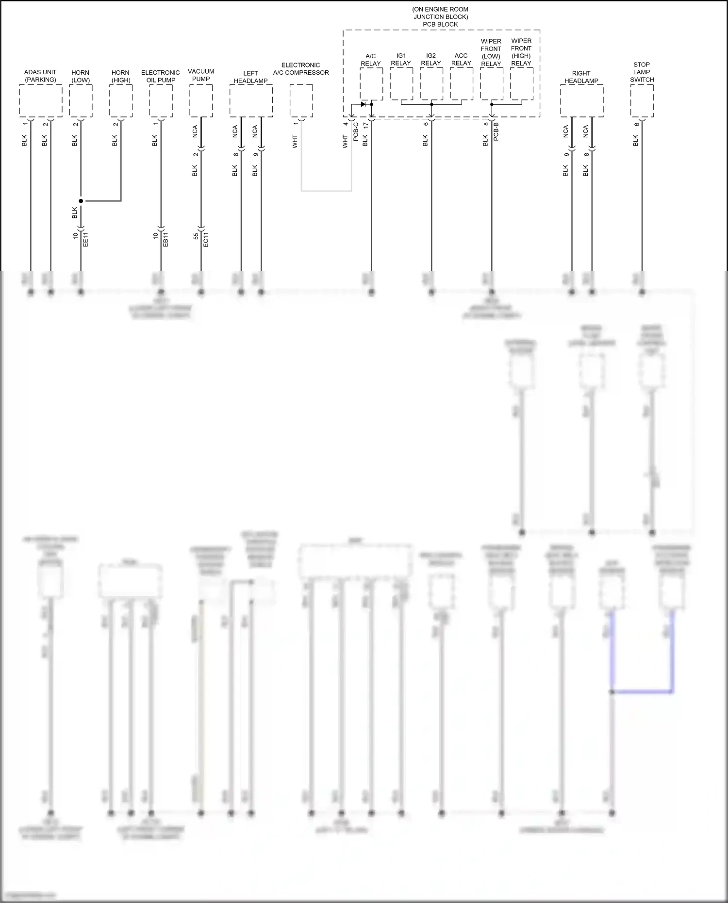 Wiring diagram srs control module for Hyundai Santa Fe V (2023-2024) (4 of 10)