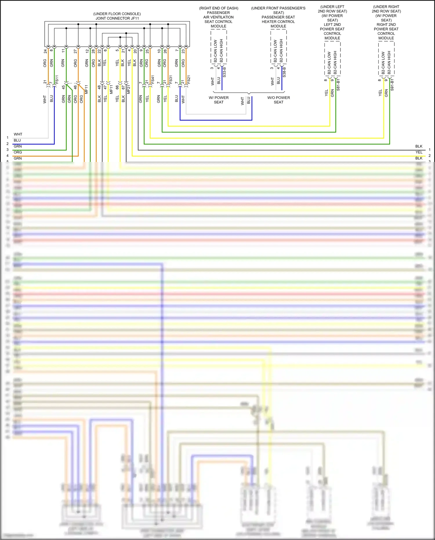 Wiring diagram srs control module for Hyundai Santa Fe V (2023-2024) (2 of 10)