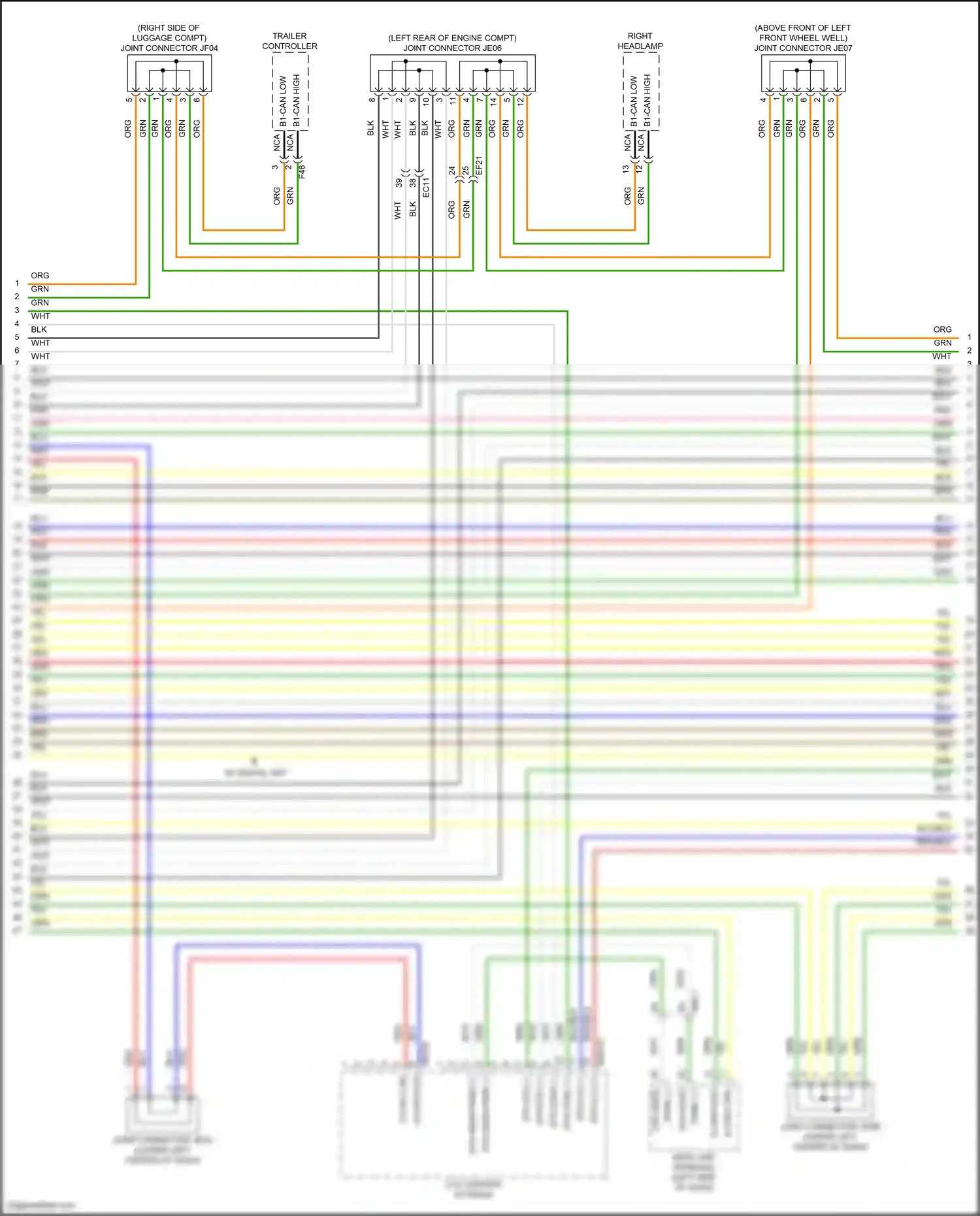 Wiring diagram trailer controller for Hyundai Santa Fe V (2023-2024) (2 of 8)