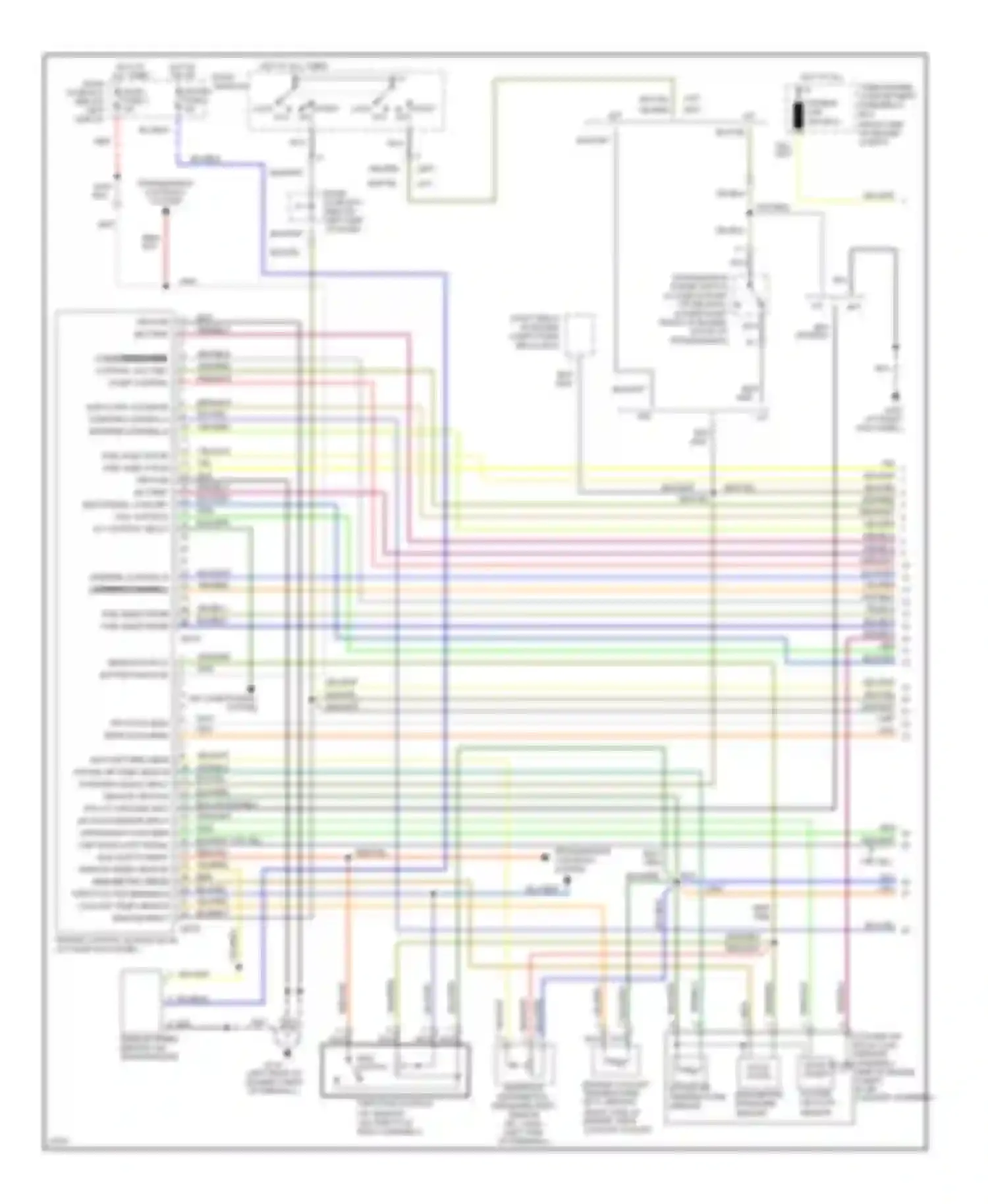 Sonata Hyundai III facelift (1996-1998): Wiring diagram engine performance 2.0ls (1 of 3)