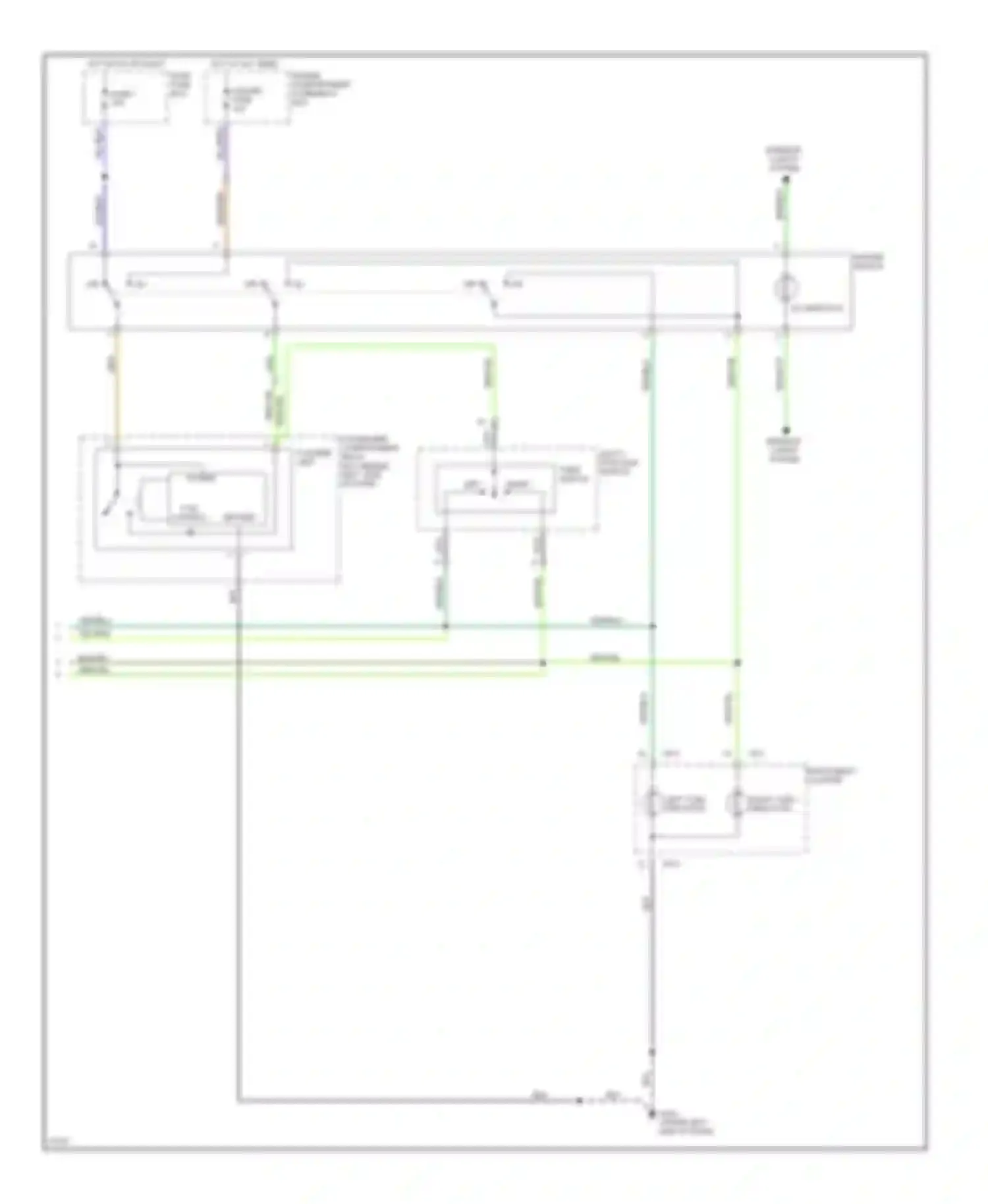 Sonata Hyundai III facelift (1996-1998): Exterior lamps circuit (2 of 2)