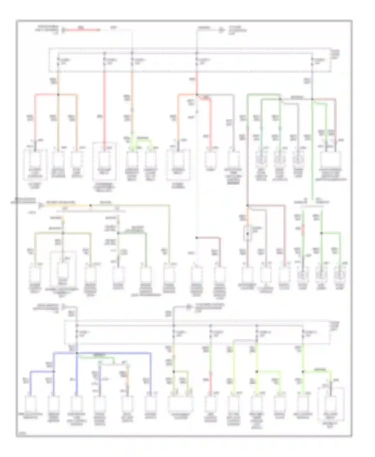 Sonata Hyundai III facelift (1996-1998): Power distribution circuit (3 of 4)