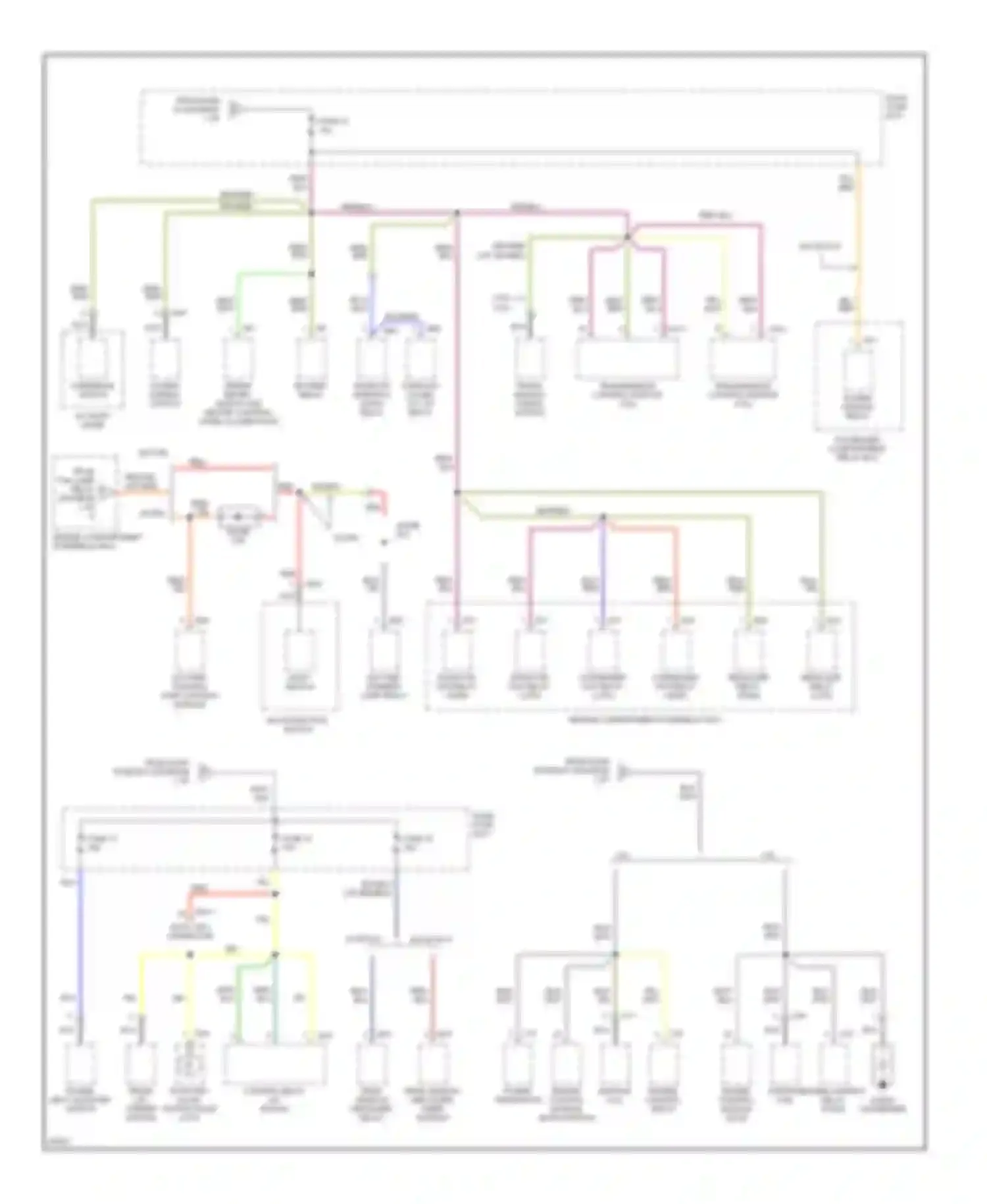 Sonata Hyundai III facelift (1996-1998): Power distribution circuit (4 of 4)