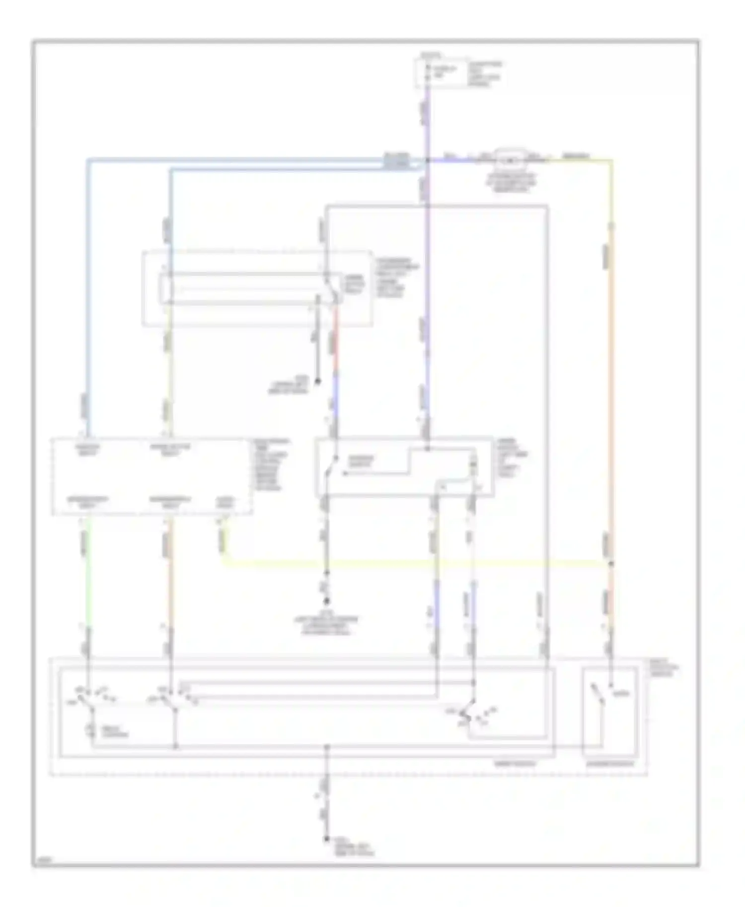 Sonata Hyundai III facelift (1996-1998): Wiper/washer circuit, with etacs unit