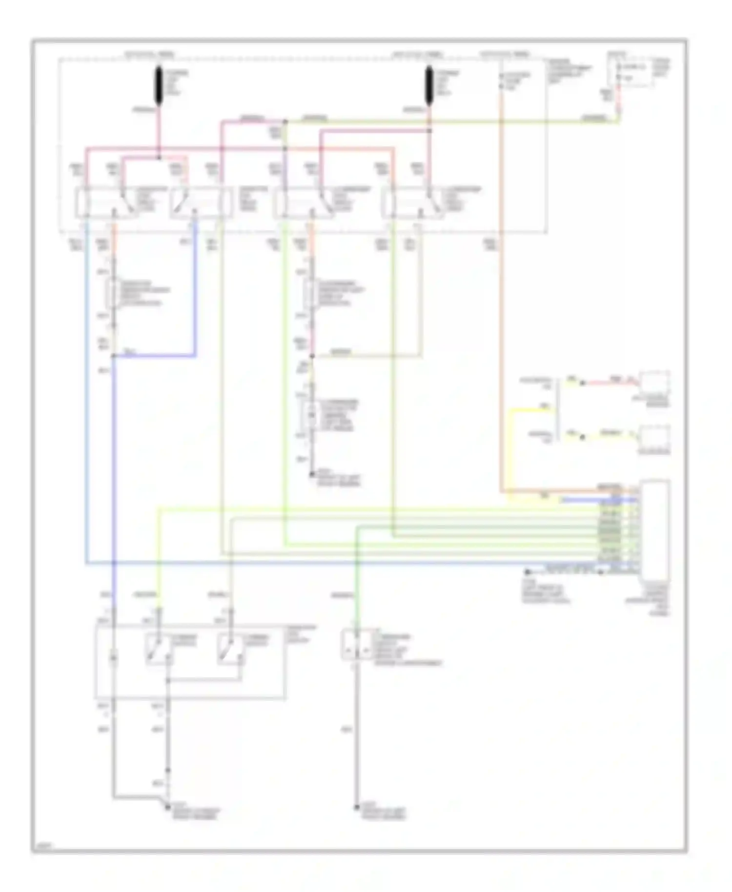 Wiring diagram a/c control module for Hyundai Sonata III facelift (1996-1998) (1 of 5)