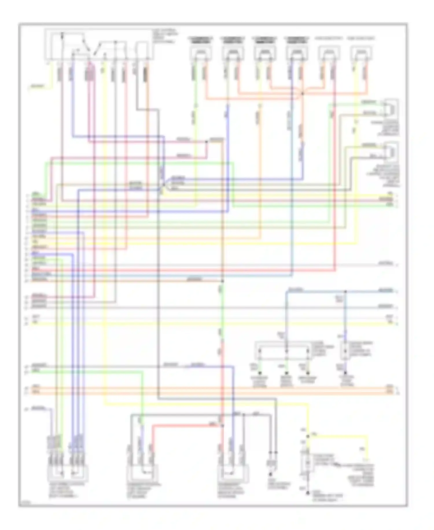 Wiring diagram blk blk blk blk for Hyundai Sonata III facelift (1996-1998) (1 of 1)