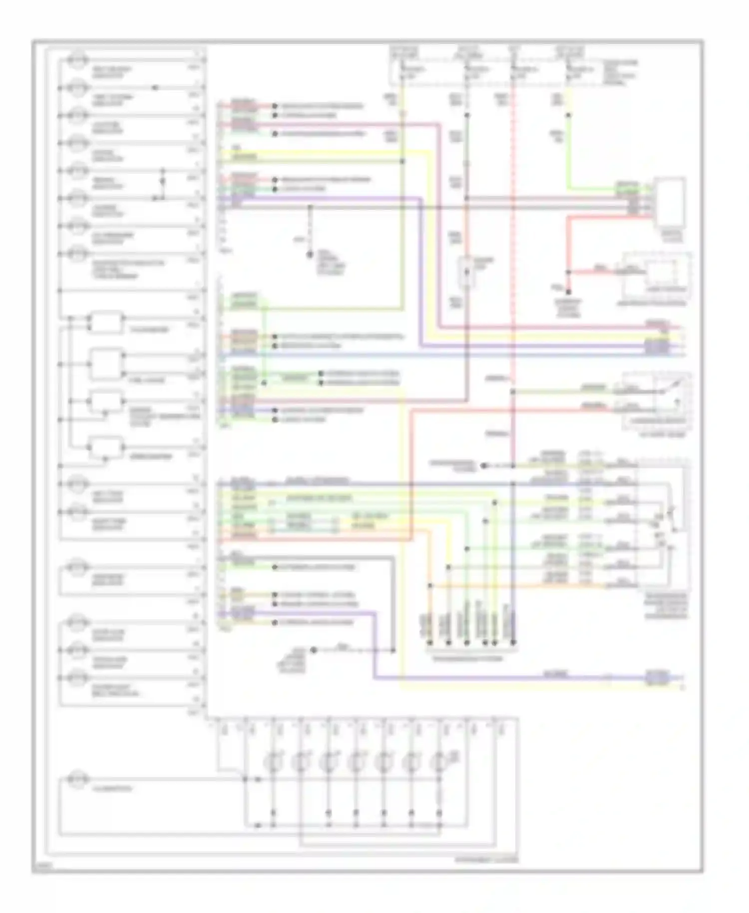 Wiring diagram cruise control system engine controls system for Hyundai Sonata III facelift (1996-1998) (1 of 1)
