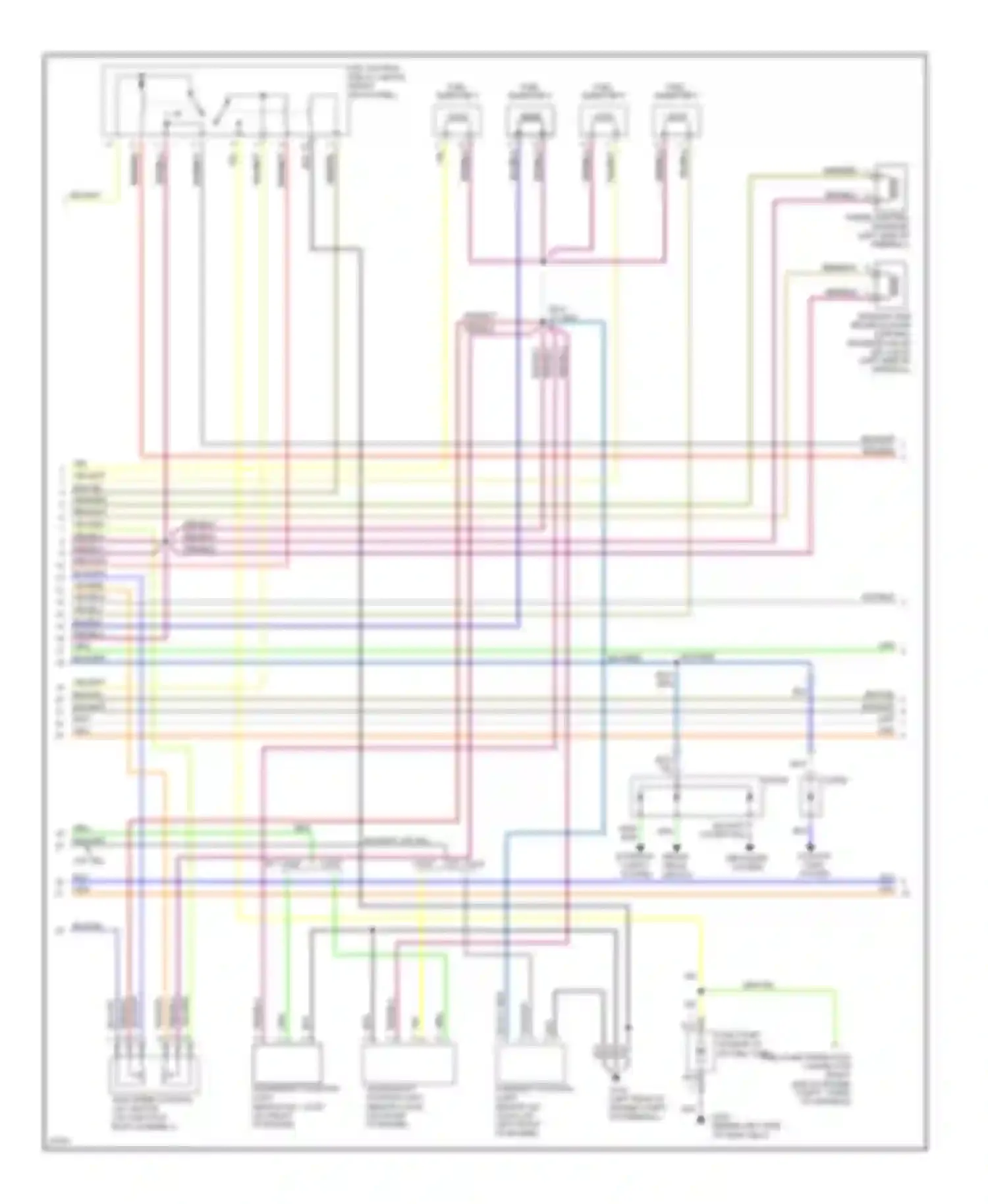 Wiring diagram defogger system for Hyundai Sonata III facelift (1996-1998) (1 of 1)