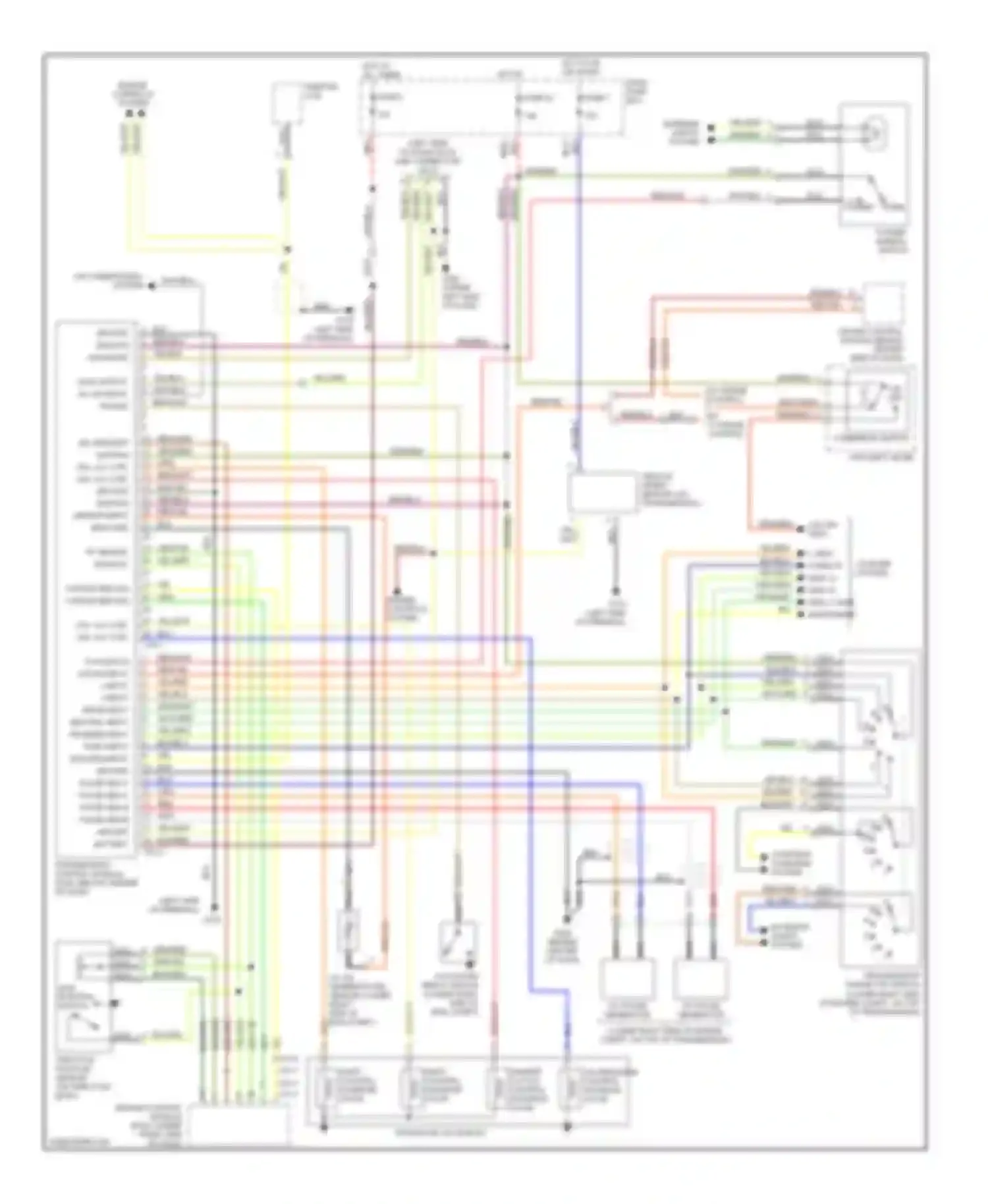 Wiring diagram engine controls system for Hyundai Sonata III facelift (1996-1998) (2 of 5)