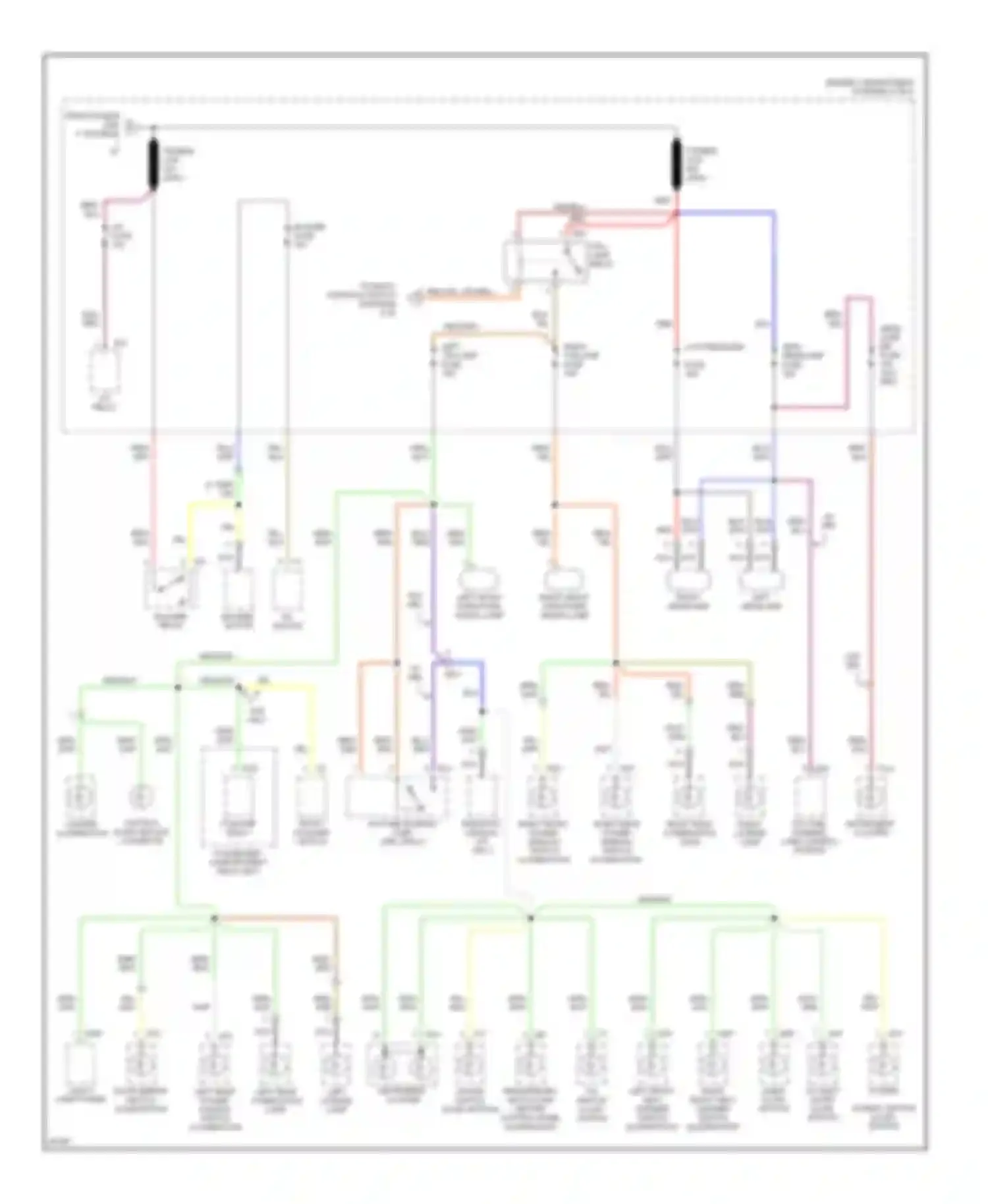 Wiring diagram foglamp relay front foglamp switch for Hyundai Sonata III facelift (1996-1998) (1 of 1)