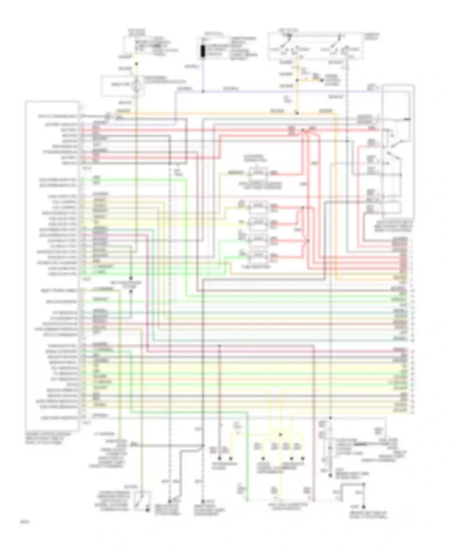 Sonata Hyundai III (1993-1996): Wiring diagram engine performance 2.0ls (1 of 2)