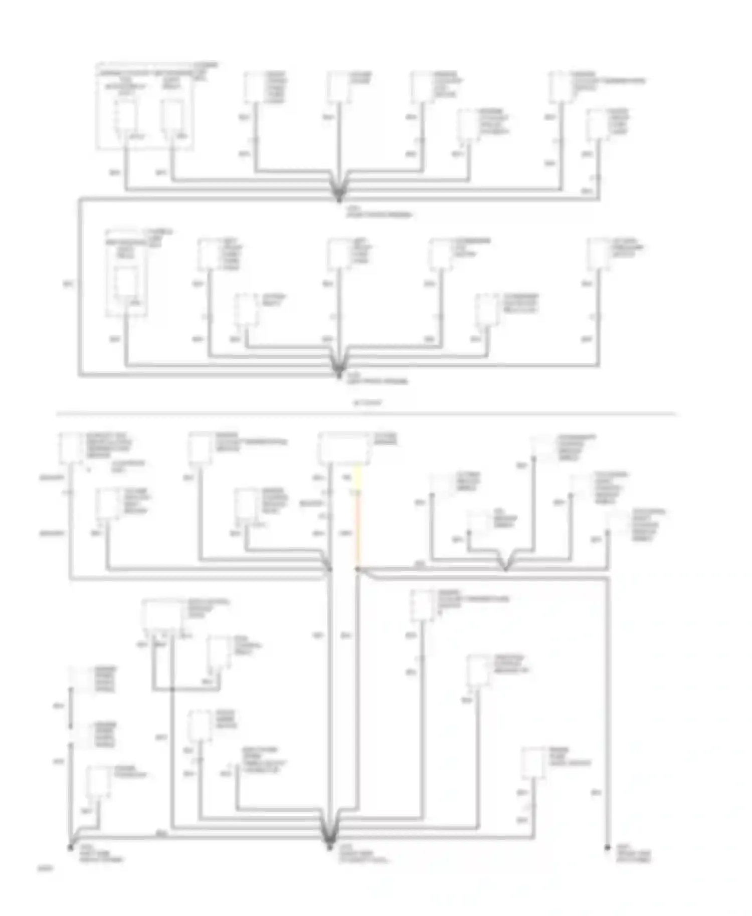Sonata Hyundai III (1993-1996): Ground distribution circuit (1 of 6)