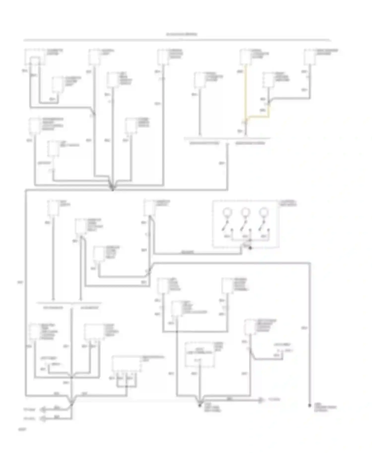 Sonata Hyundai III (1993-1996): Ground distribution circuit (4 of 6)