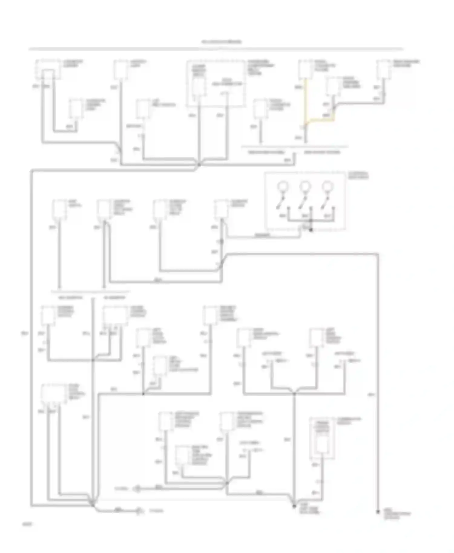 Sonata Hyundai III (1993-1996): Ground distribution circuit (5 of 6)