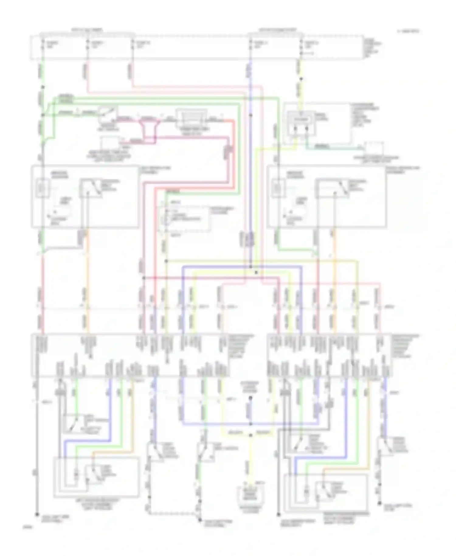 Sonata Hyundai III (1993-1996): Passive restraint circuit