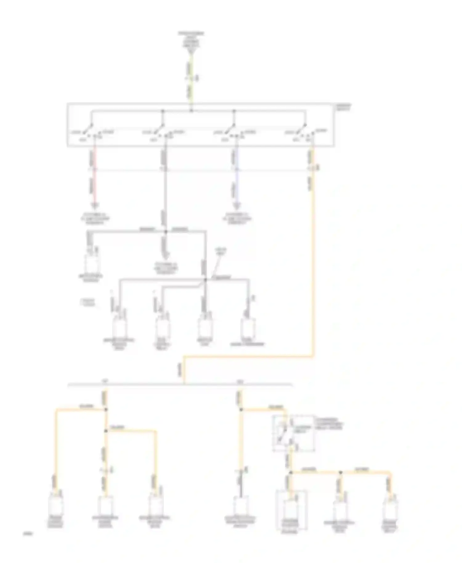 Sonata Hyundai III (1993-1996): Power distribution circuit (2 of 5)