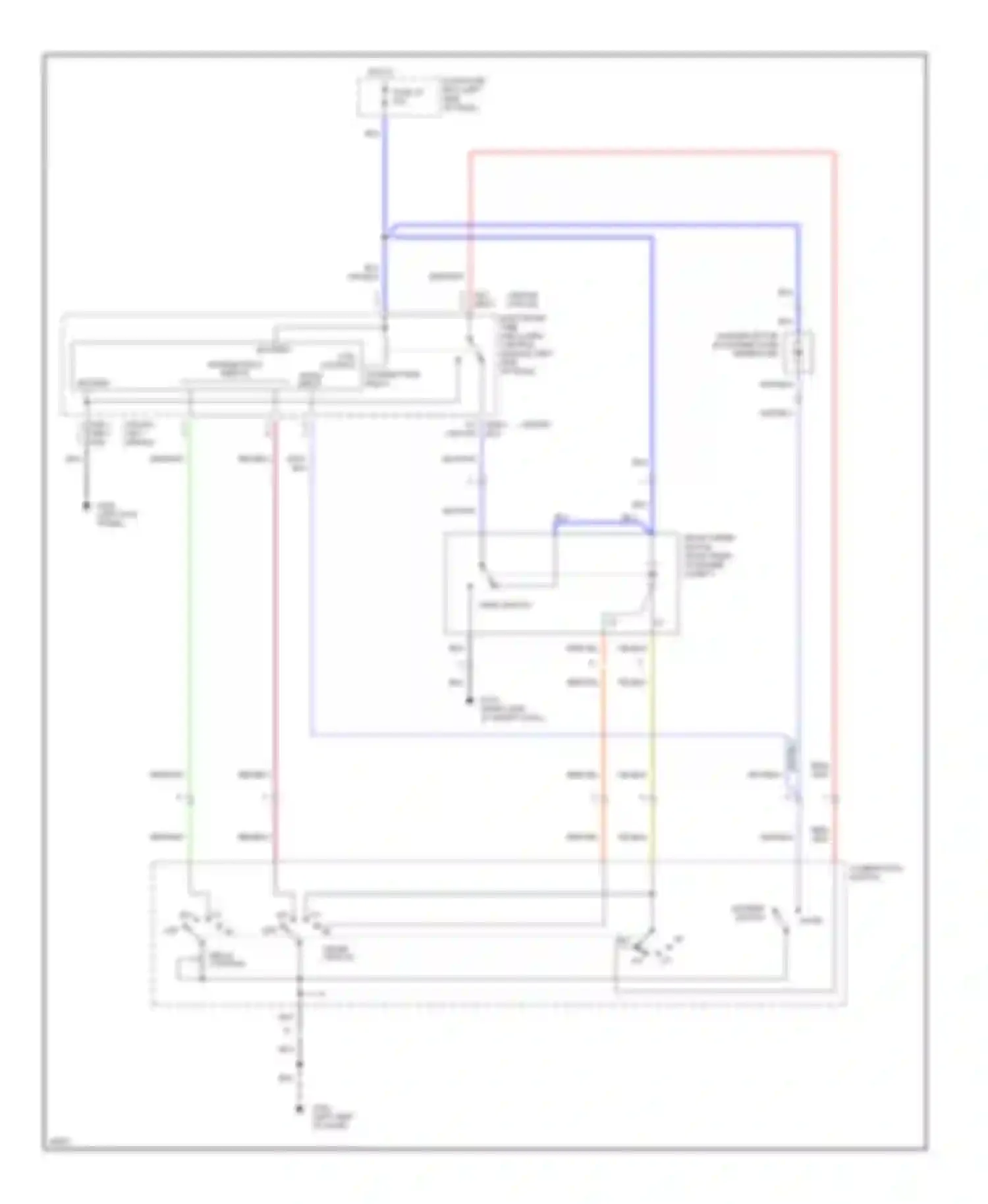 Sonata Hyundai III (1993-1996): Wiper/washer circuit