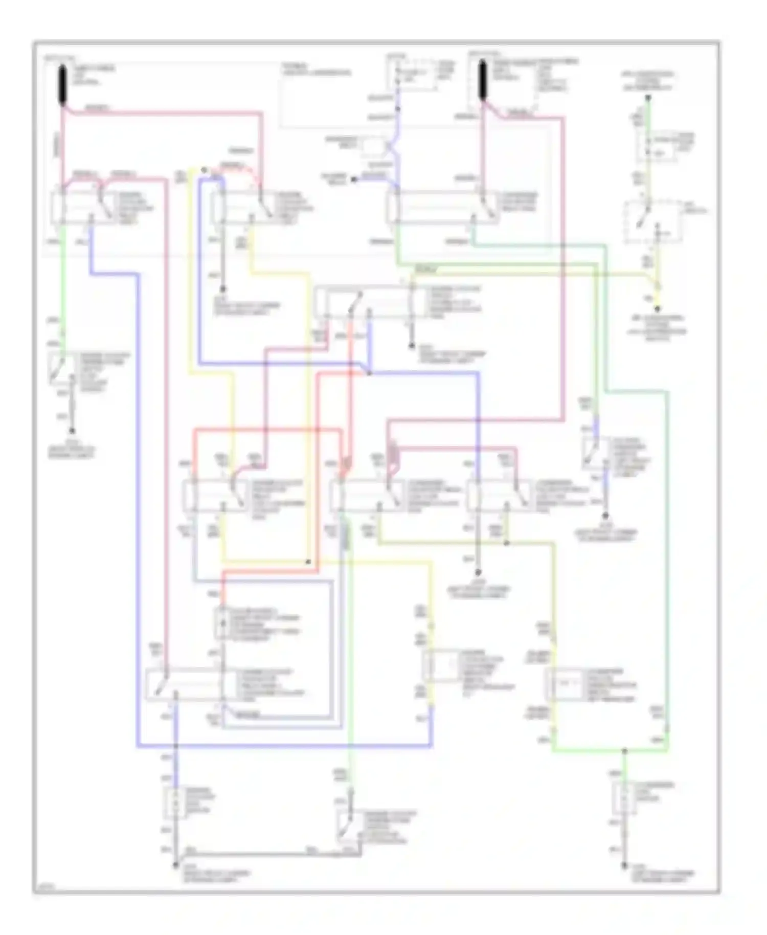 Wiring diagram dash fuse box for Hyundai Sonata III (1993-1996) (4 of 13)