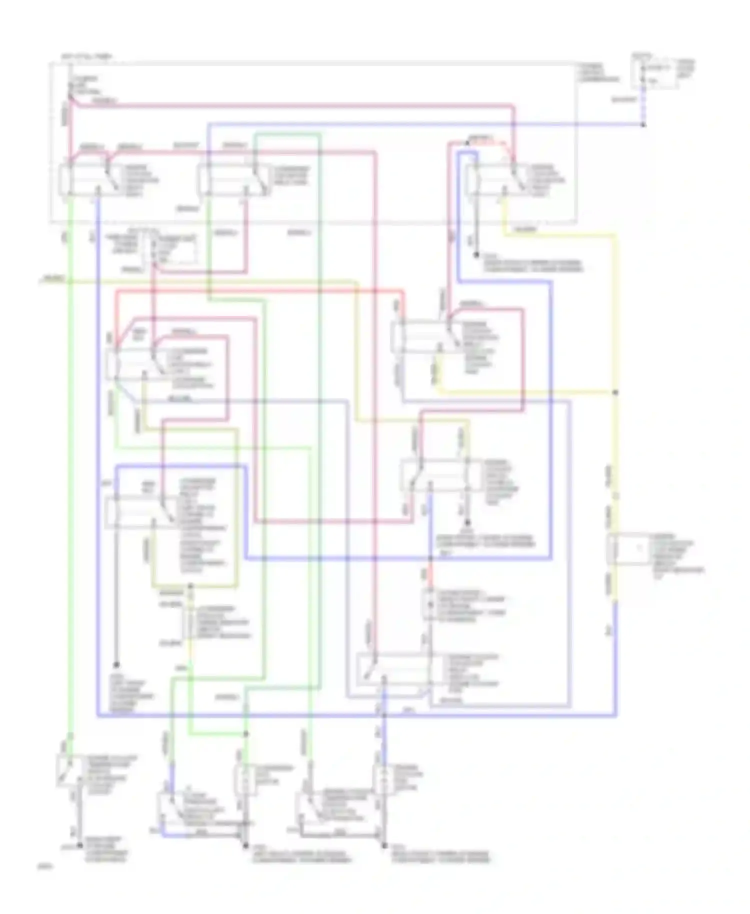 Wiring diagram dash fuse box for Hyundai Sonata III (1993-1996) (2 of 13)