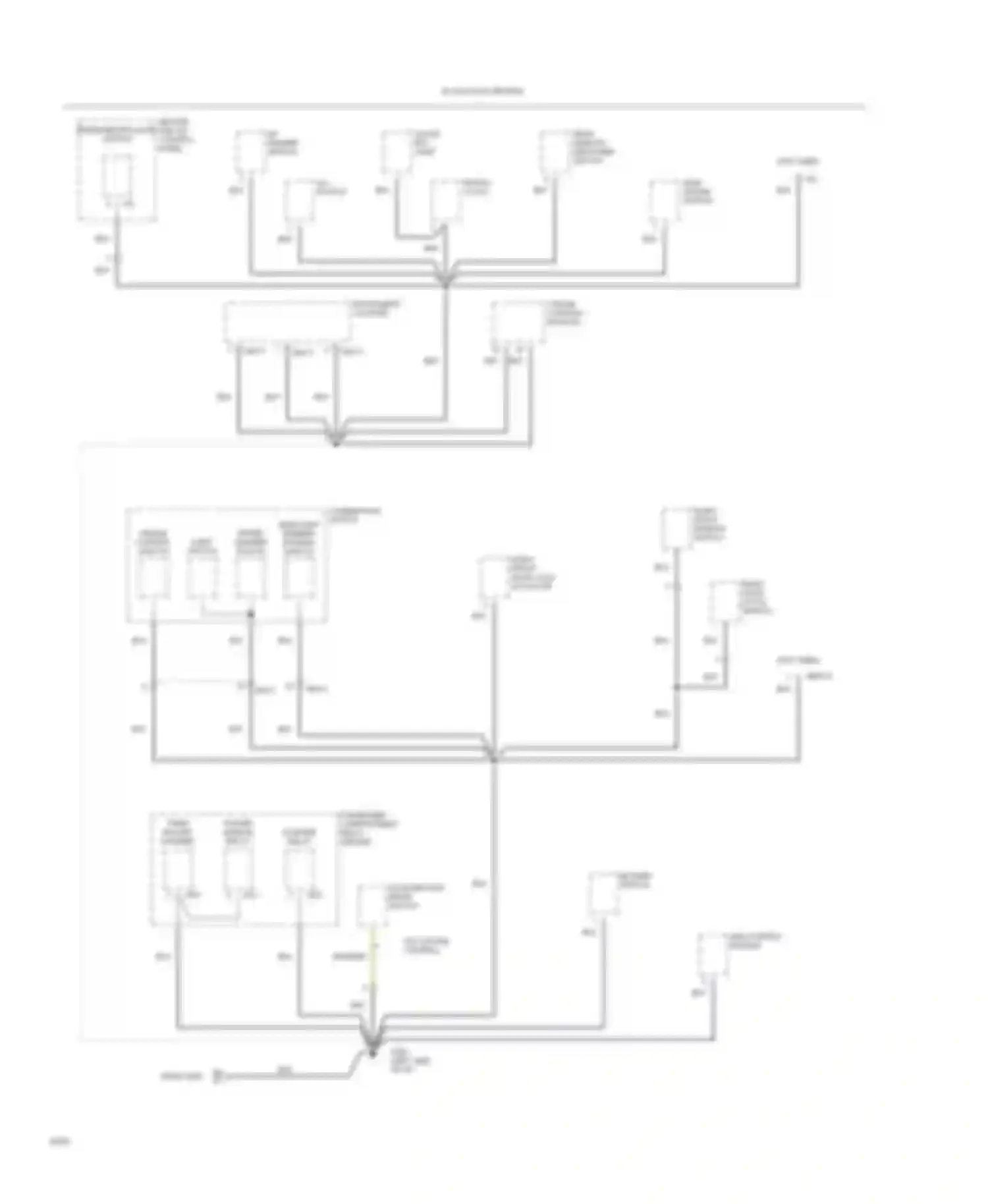 Wiring diagram fresh recirculate switch for Hyundai Sonata III (1993-1996) (2 of 4)