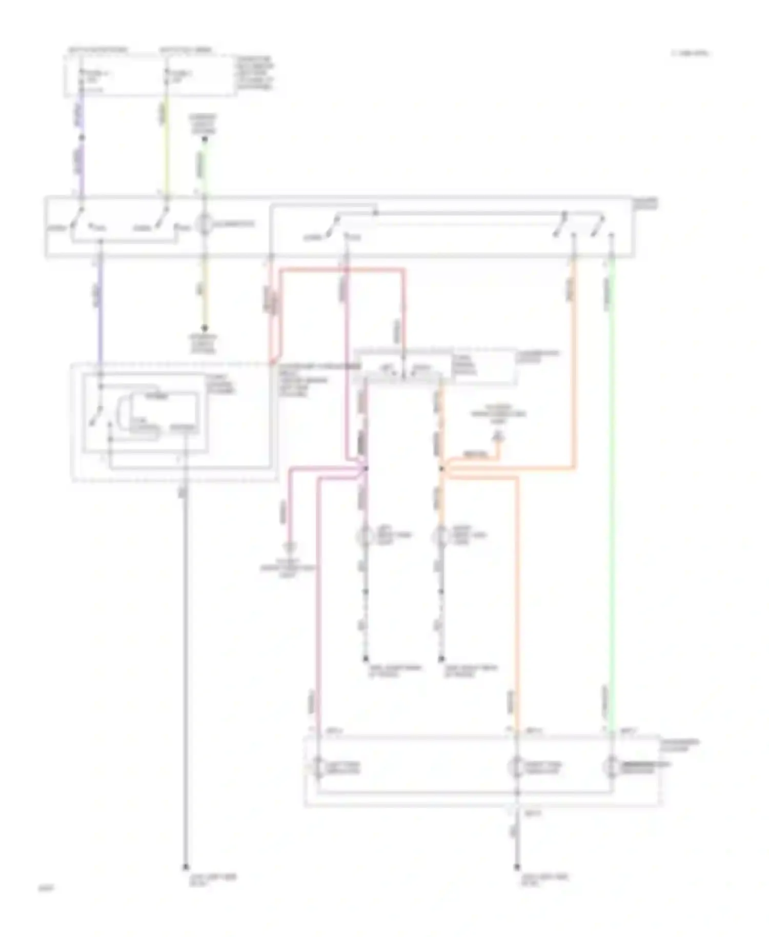 Wiring diagram hazard hazard hazard indicator indicator indicator for Hyundai Sonata III (1993-1996) (1 of 1)