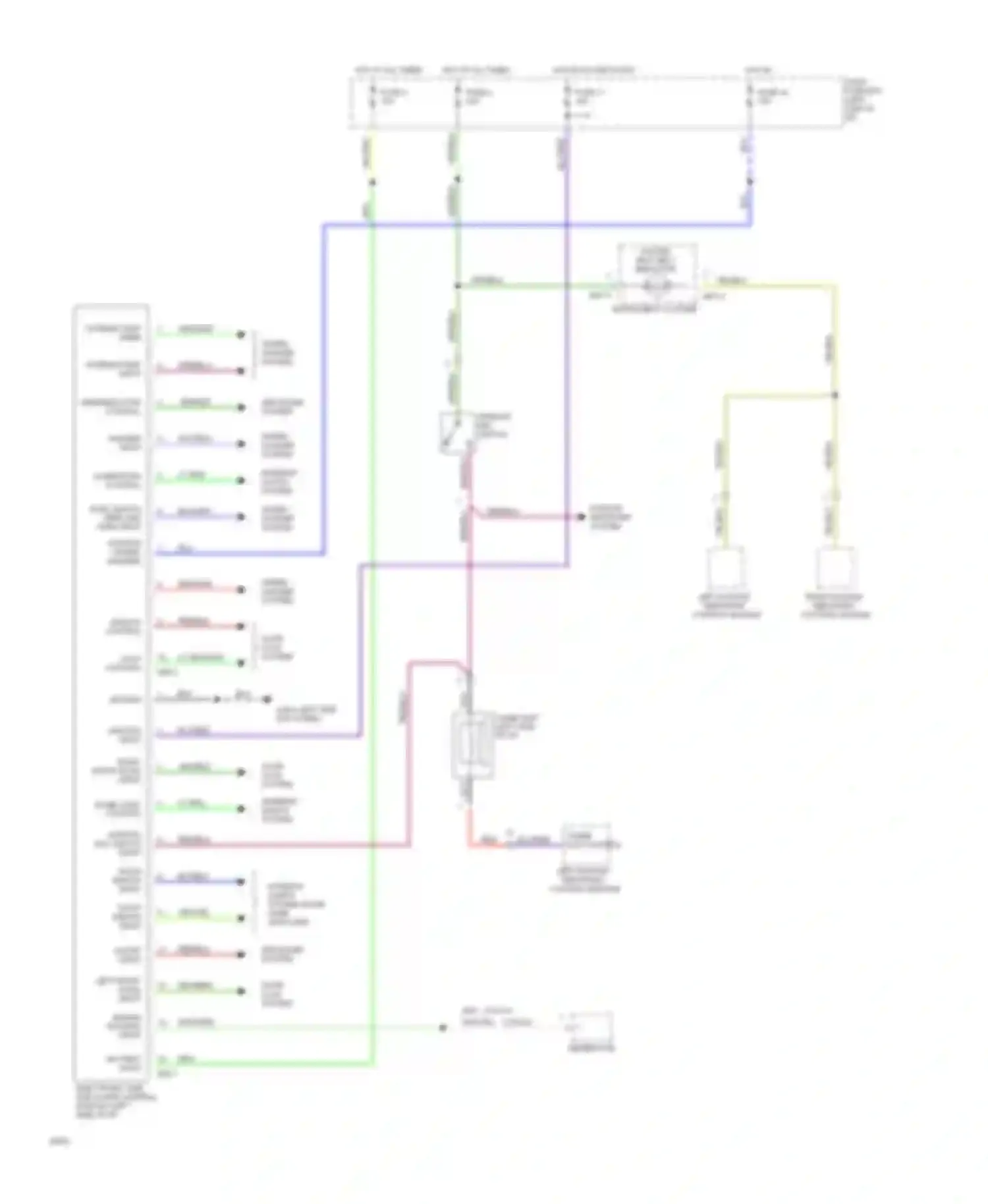 Wiring diagram ignition input for Hyundai Sonata III (1993-1996) (4 of 4)