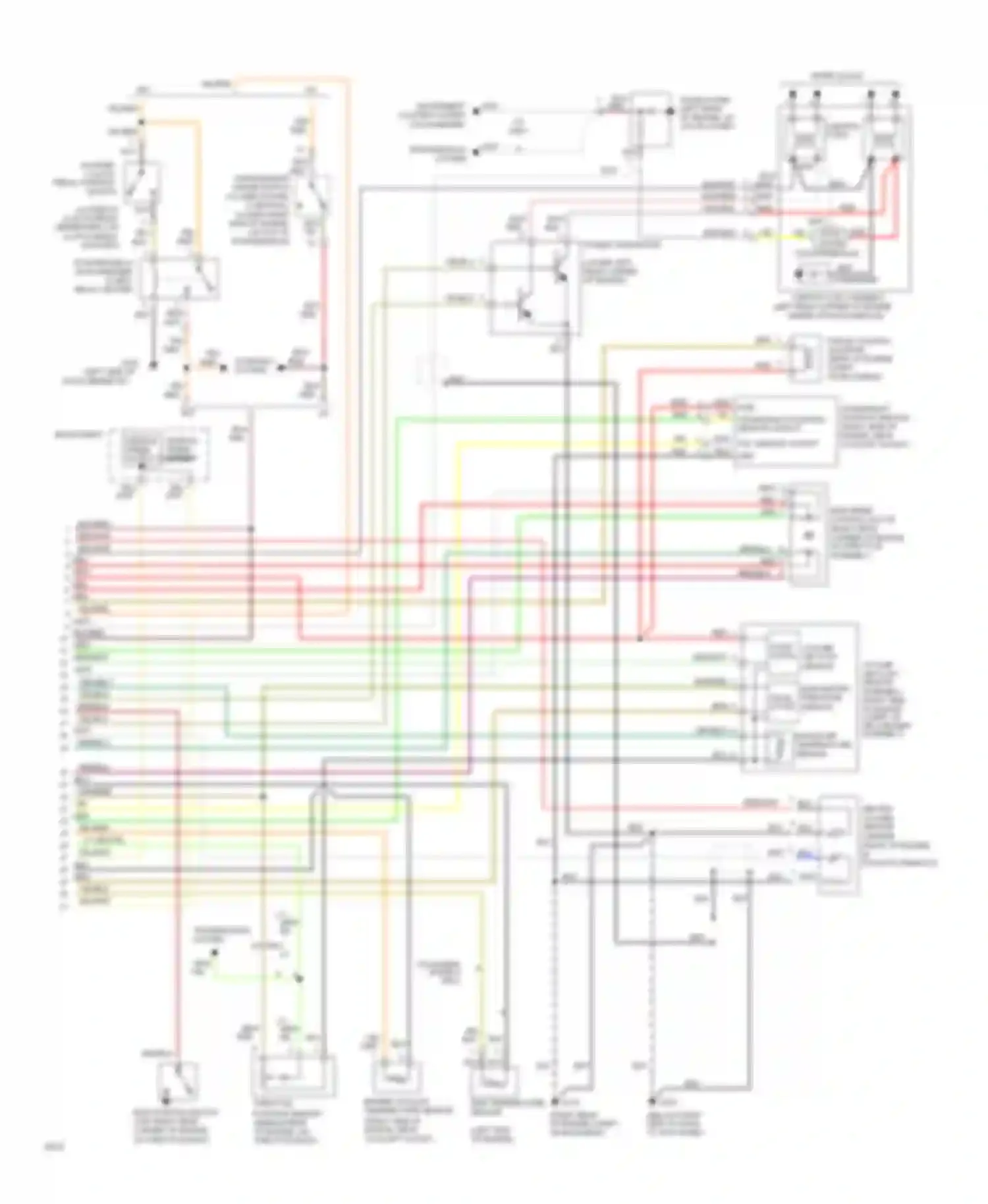 Wiring diagram intake air temperature sensor for Hyundai Sonata III (1993-1996) (1 of 2)