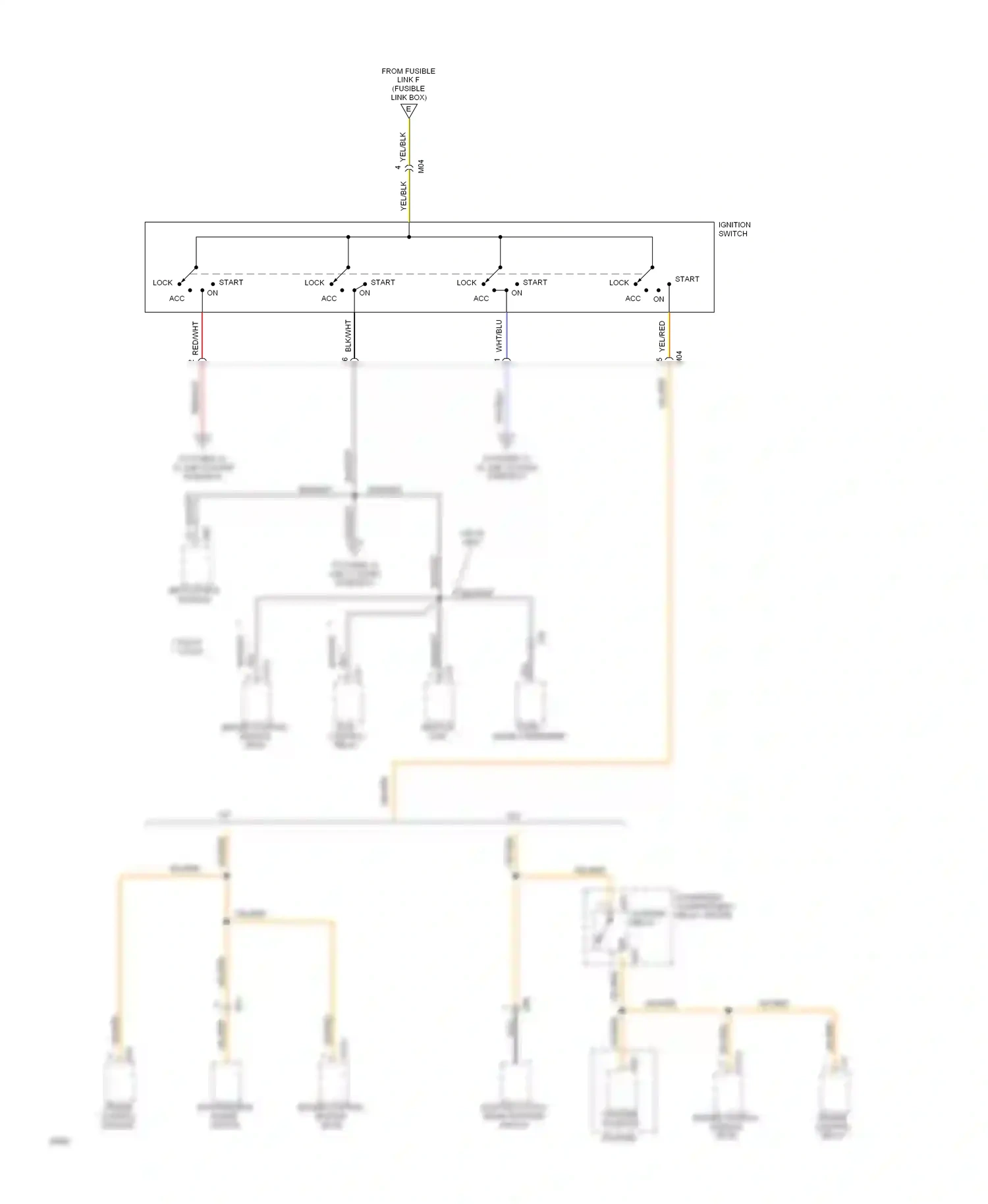 Wiring diagram transmission range switch for Hyundai Sonata III (1993-1996) (3 of 5)