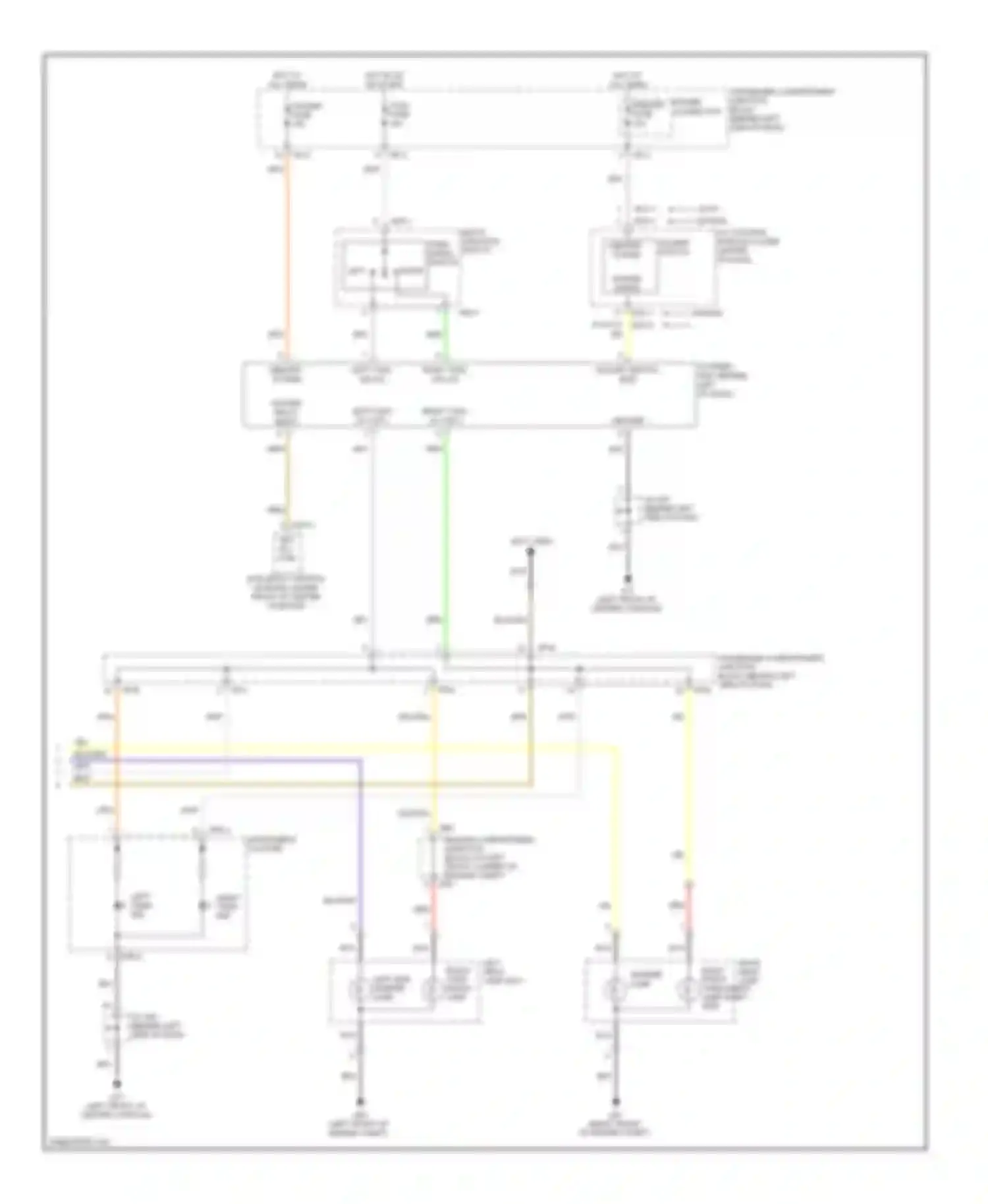 Sonata Hyundai IV facelift (2001-2012): Exterior lamps circuit (2 of 2)