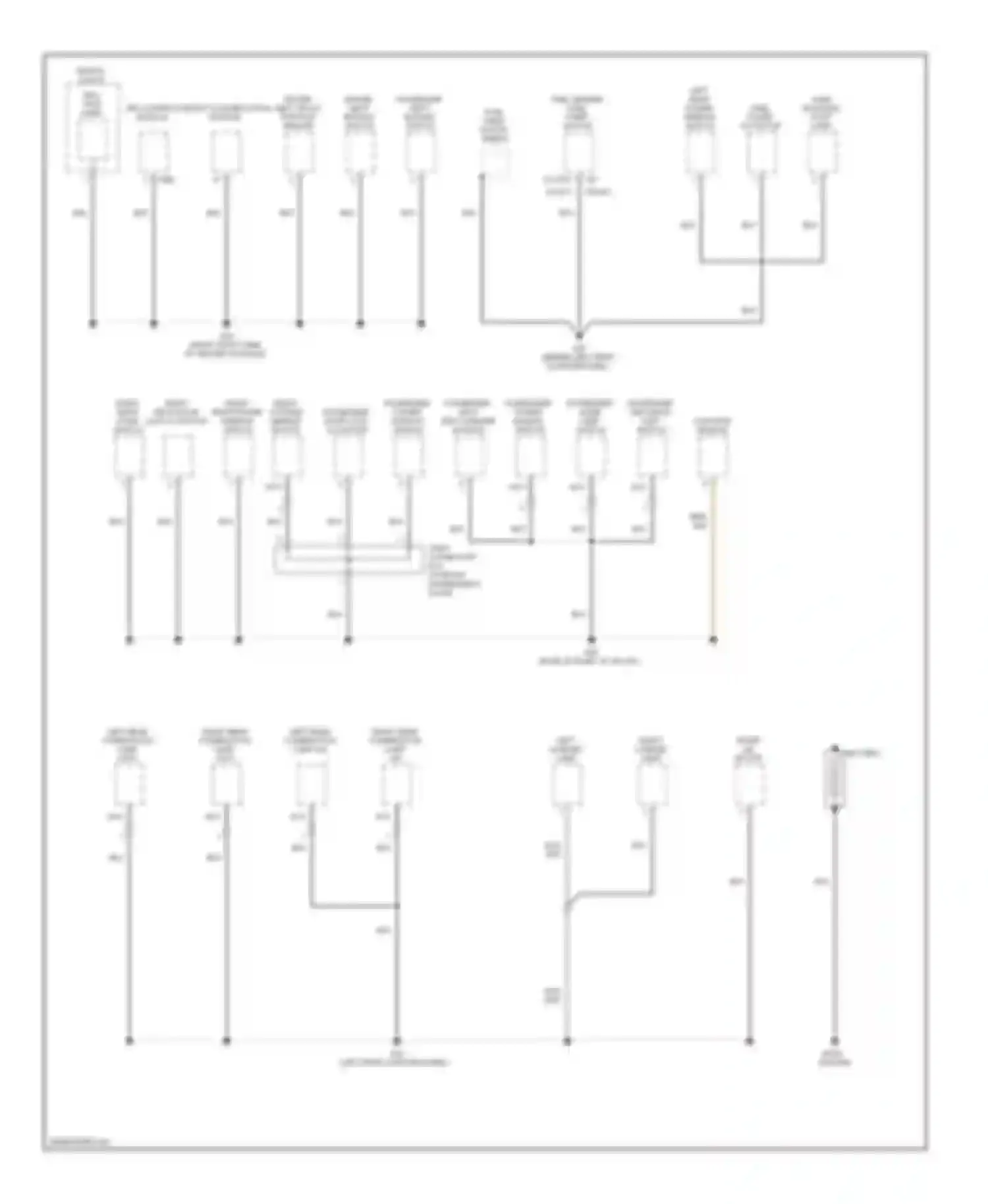 Sonata Hyundai IV facelift (2001-2012): Ground distribution circuit (1 of 4)