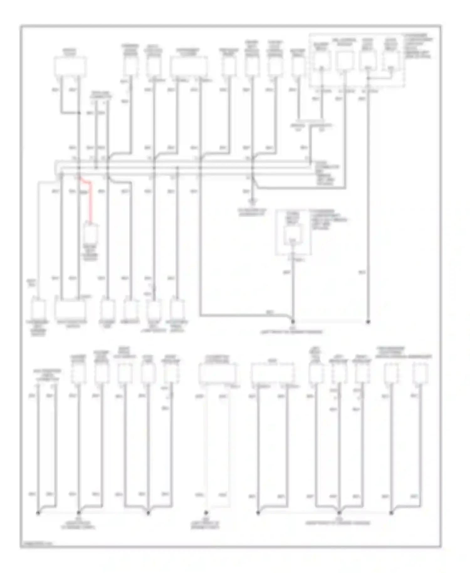 Sonata Hyundai IV facelift (2001-2012): Ground distribution circuit (2 of 4)