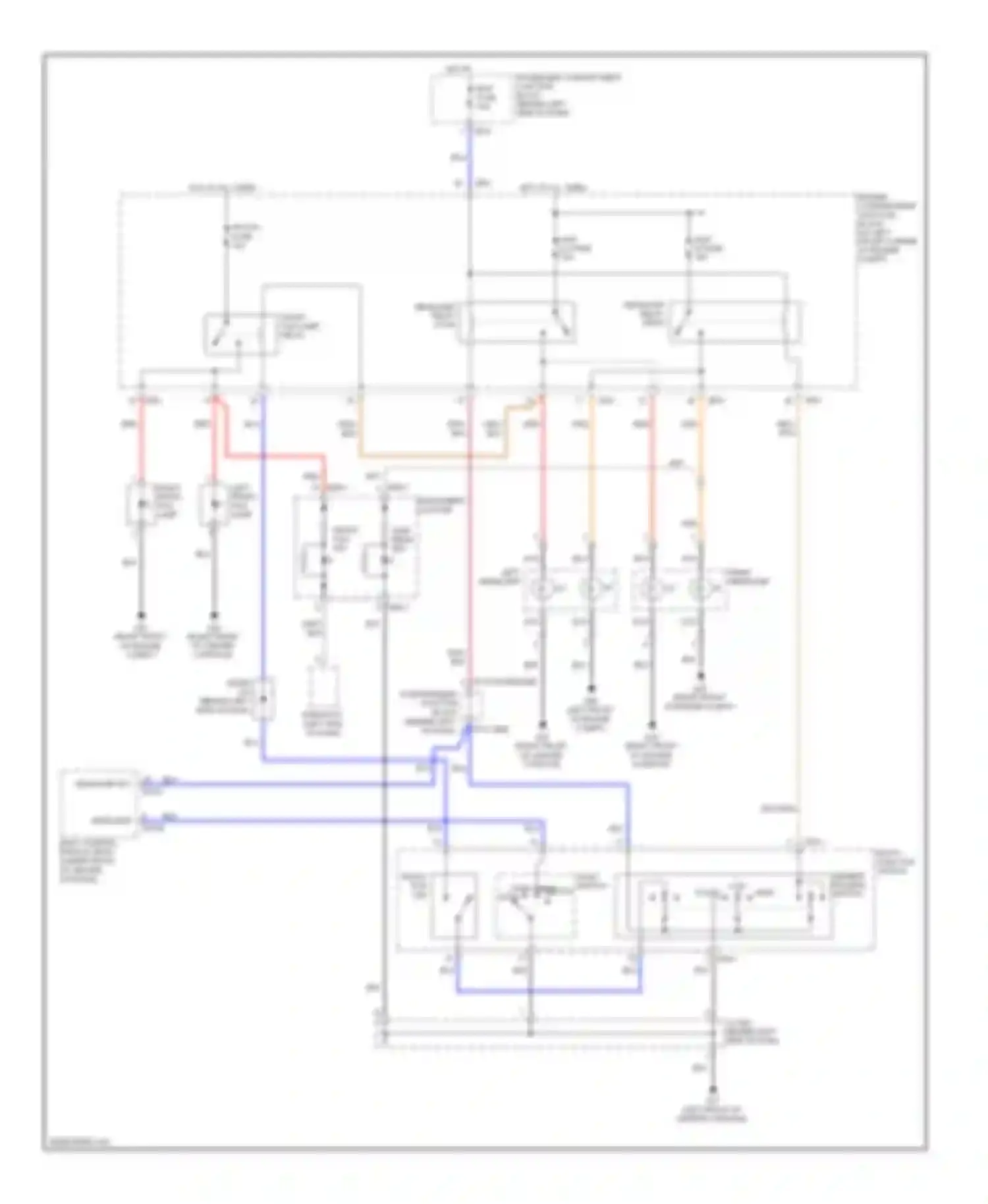 Sonata Hyundai IV facelift (2001-2012): Headlights circuit, without drl