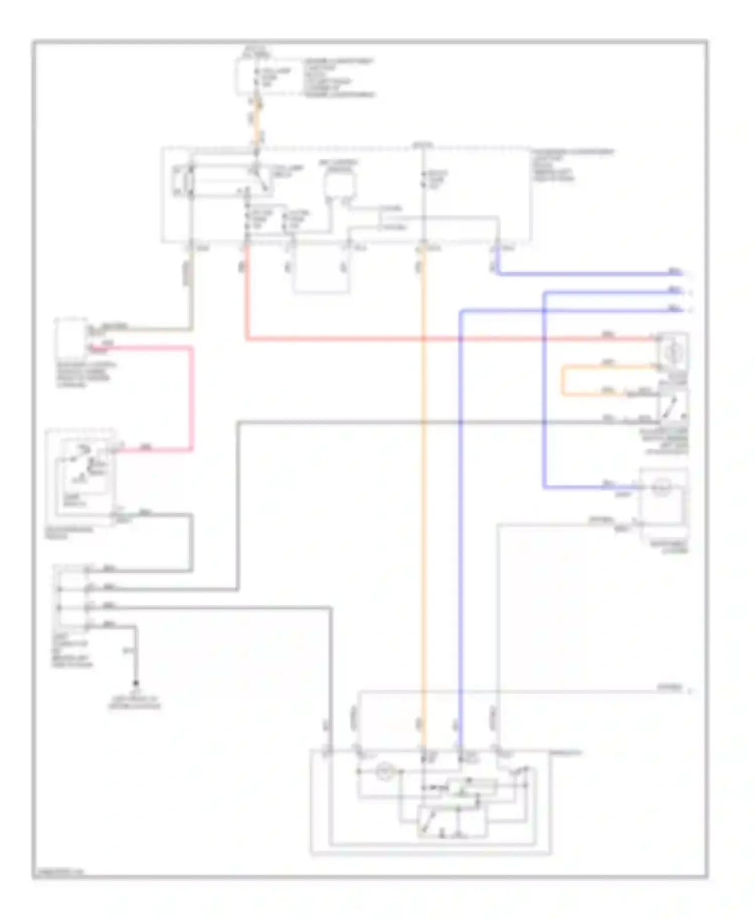 Sonata Hyundai IV facelift (2001-2012): Instrument illumination circuit (1 of 2)
