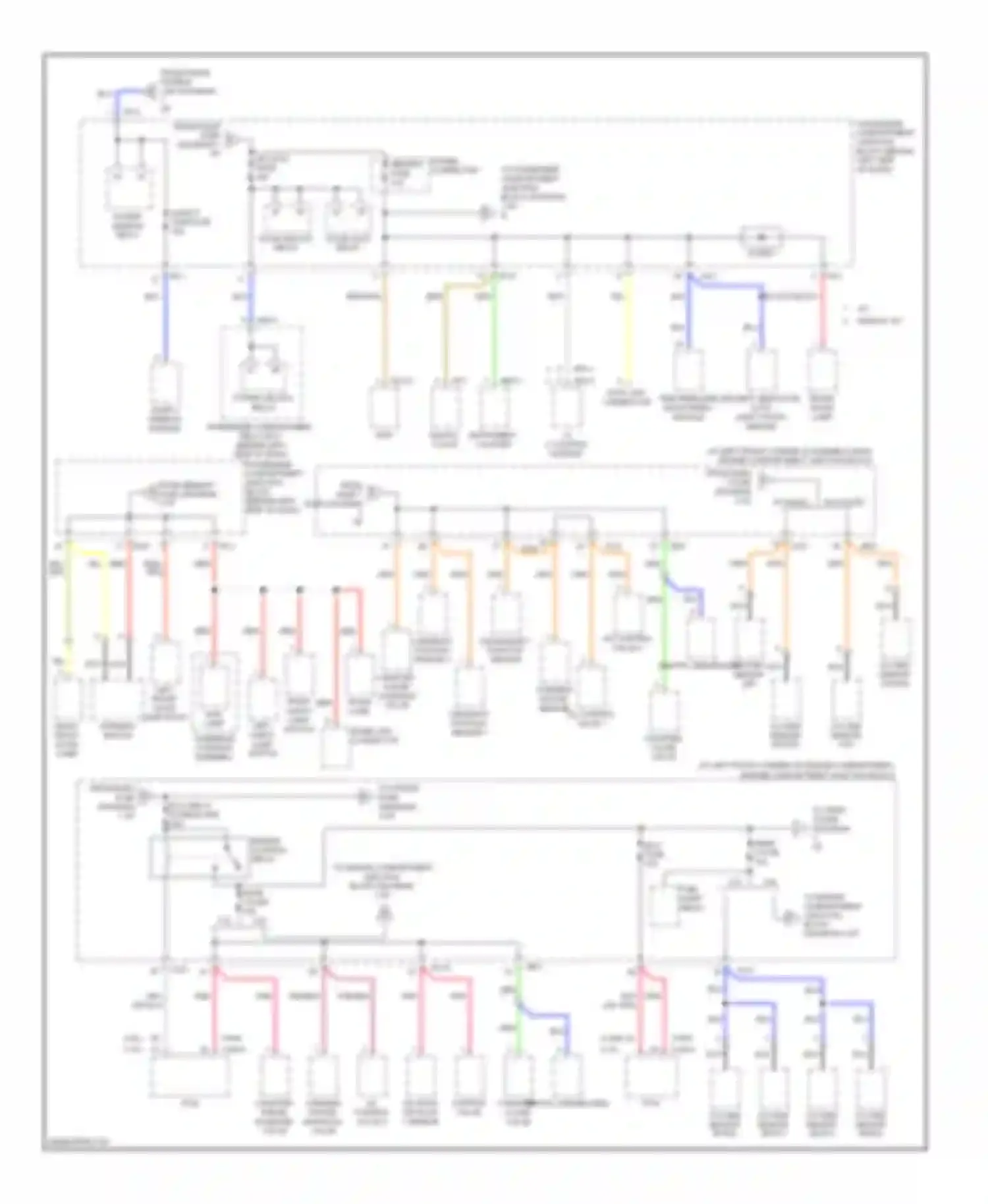 Sonata Hyundai IV facelift (2001-2012): Power distribution circuit (2 of 6)