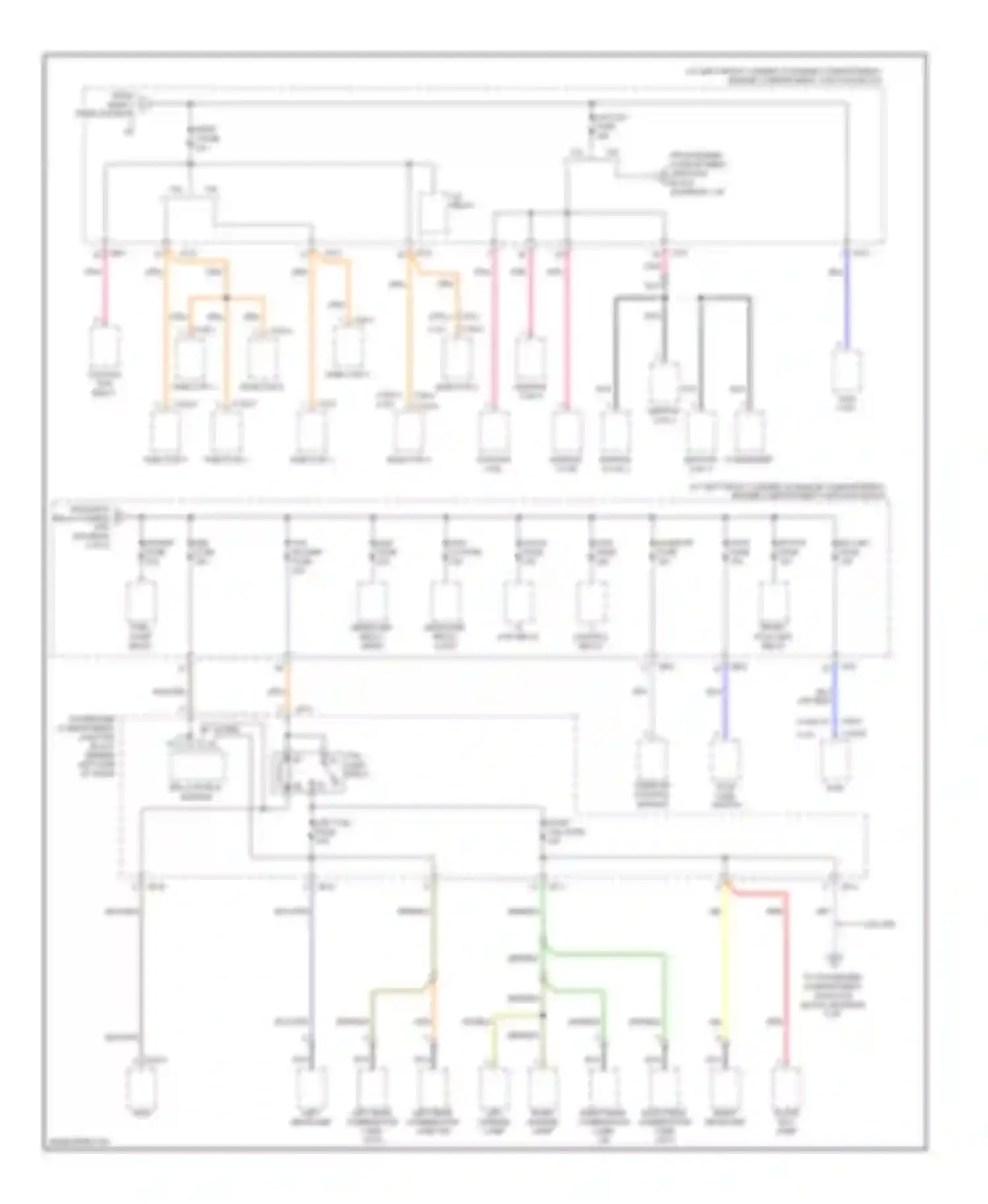 Sonata Hyundai IV facelift (2001-2012): Power distribution circuit (3 of 6)