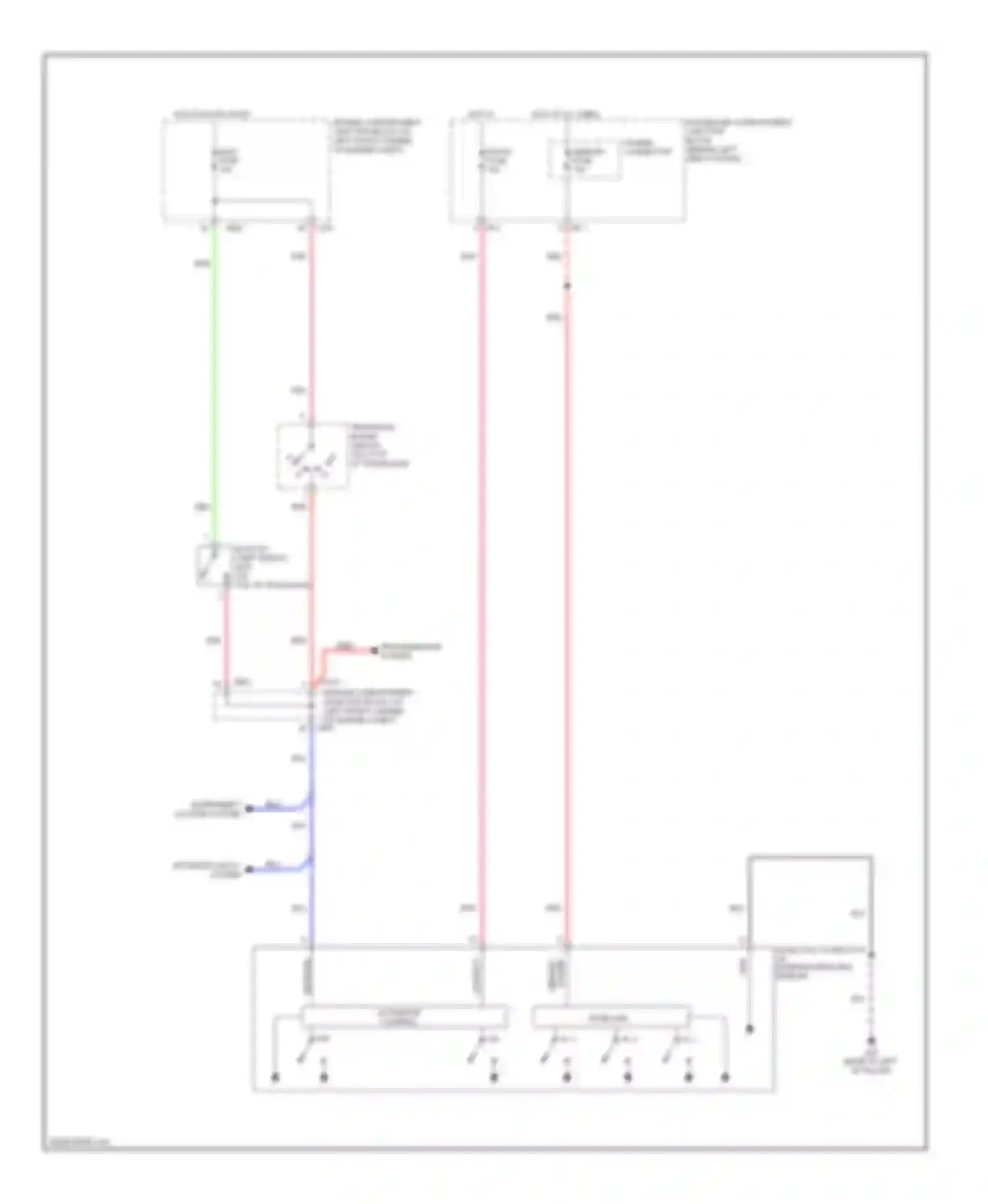 Sonata Hyundai IV facelift (2001-2012): Electrochromic mirror circuit