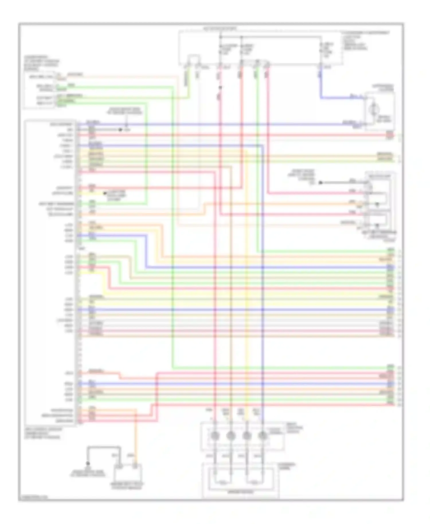 Sonata Hyundai IV facelift (2001-2012): Supplemental restraints circuit (1 of 2)