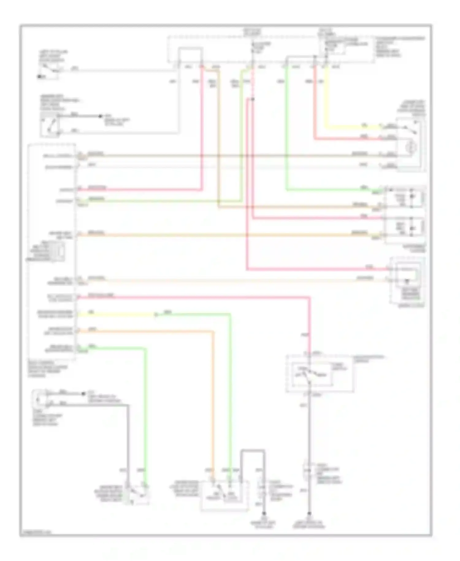 Sonata Hyundai IV facelift (2001-2012): Chime circuit