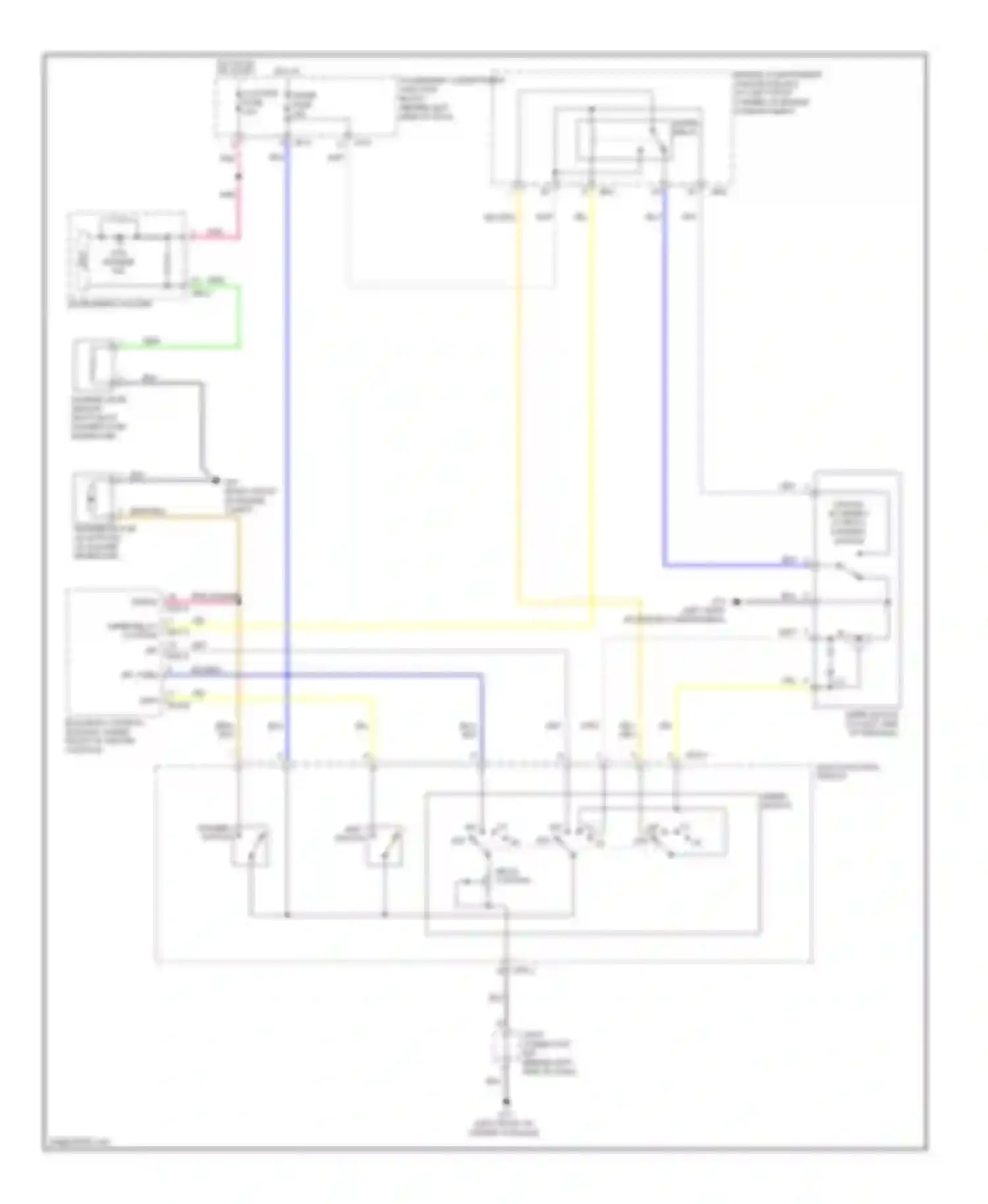 Sonata Hyundai IV facelift (2001-2012): Wiper/washer circuit
