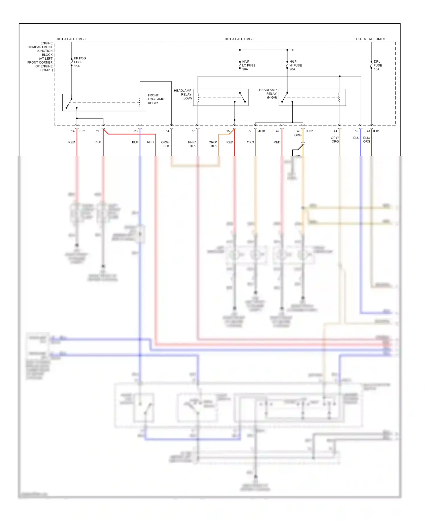 Wiring diagram blk for Hyundai Sonata IV facelift (2001-2012) (35 of 68)