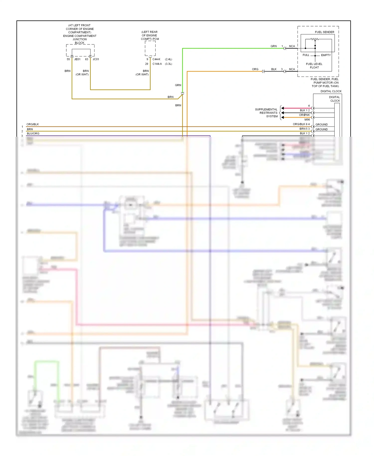 Wiring diagram blk for Hyundai Sonata IV facelift (2001-2012) (40 of 68)