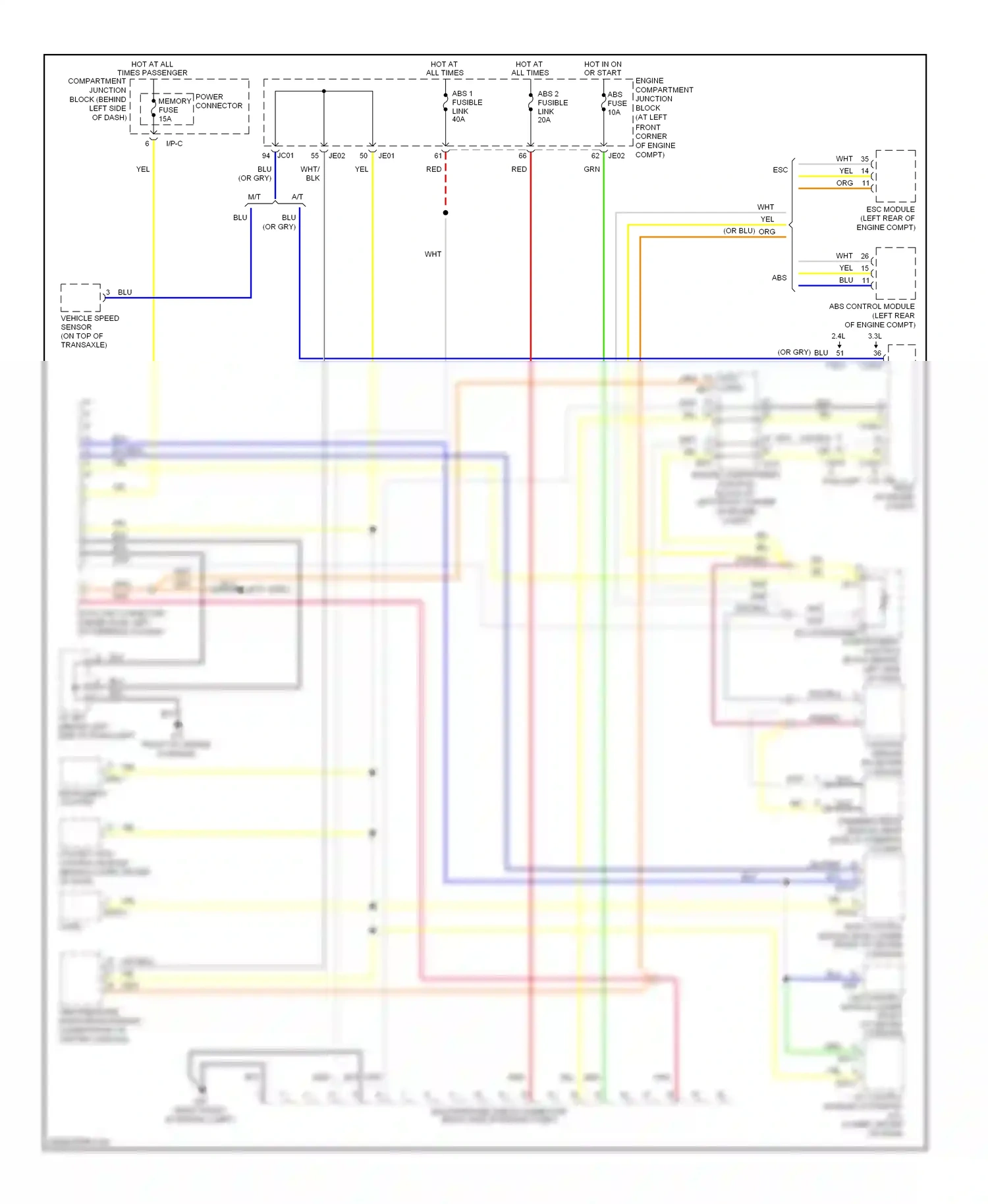 Wiring diagram blu for Hyundai Sonata IV facelift (2001-2012) (6 of 61)