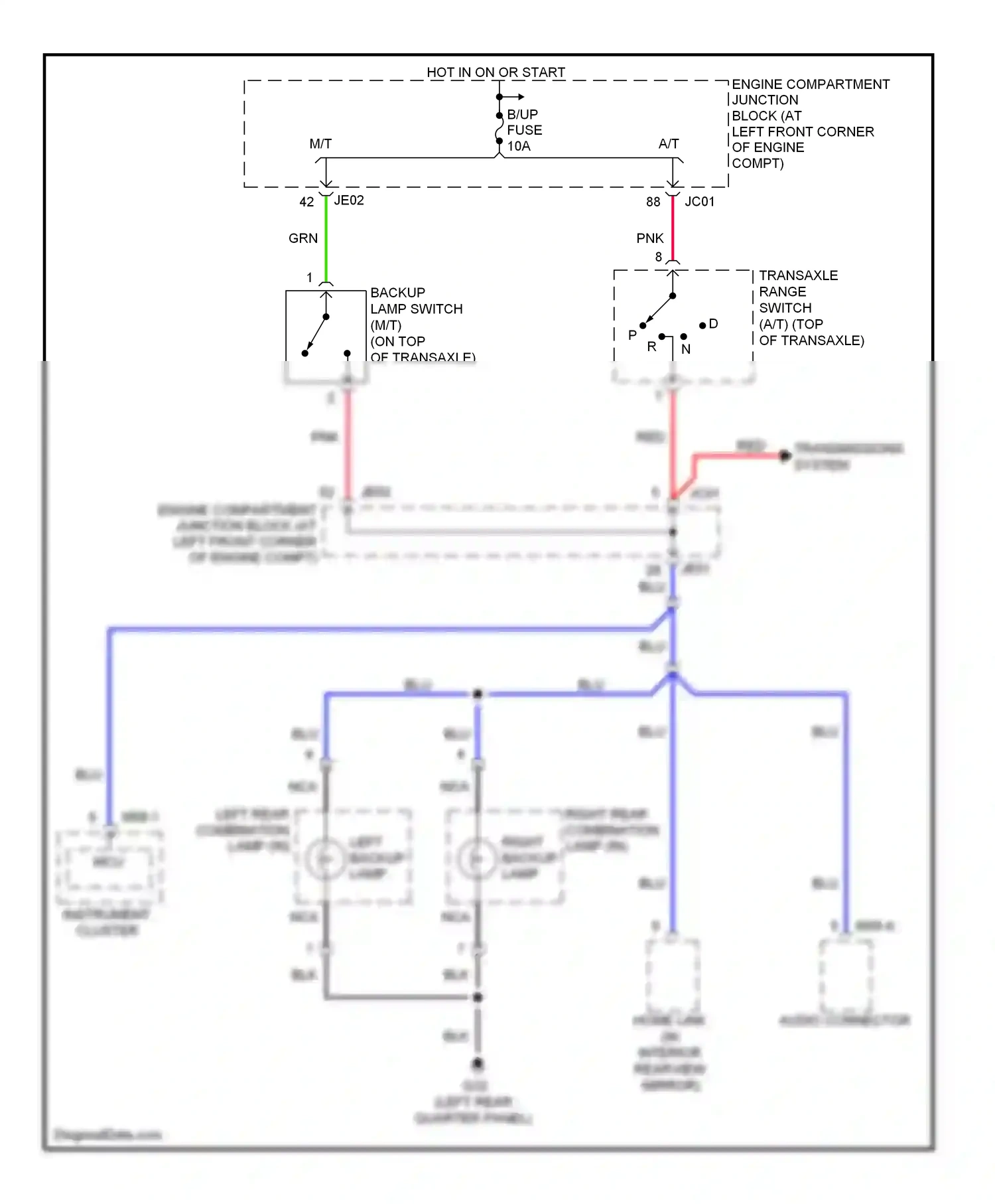 Wiring diagram blu for Hyundai Sonata IV facelift (2001-2012) (21 of 61)