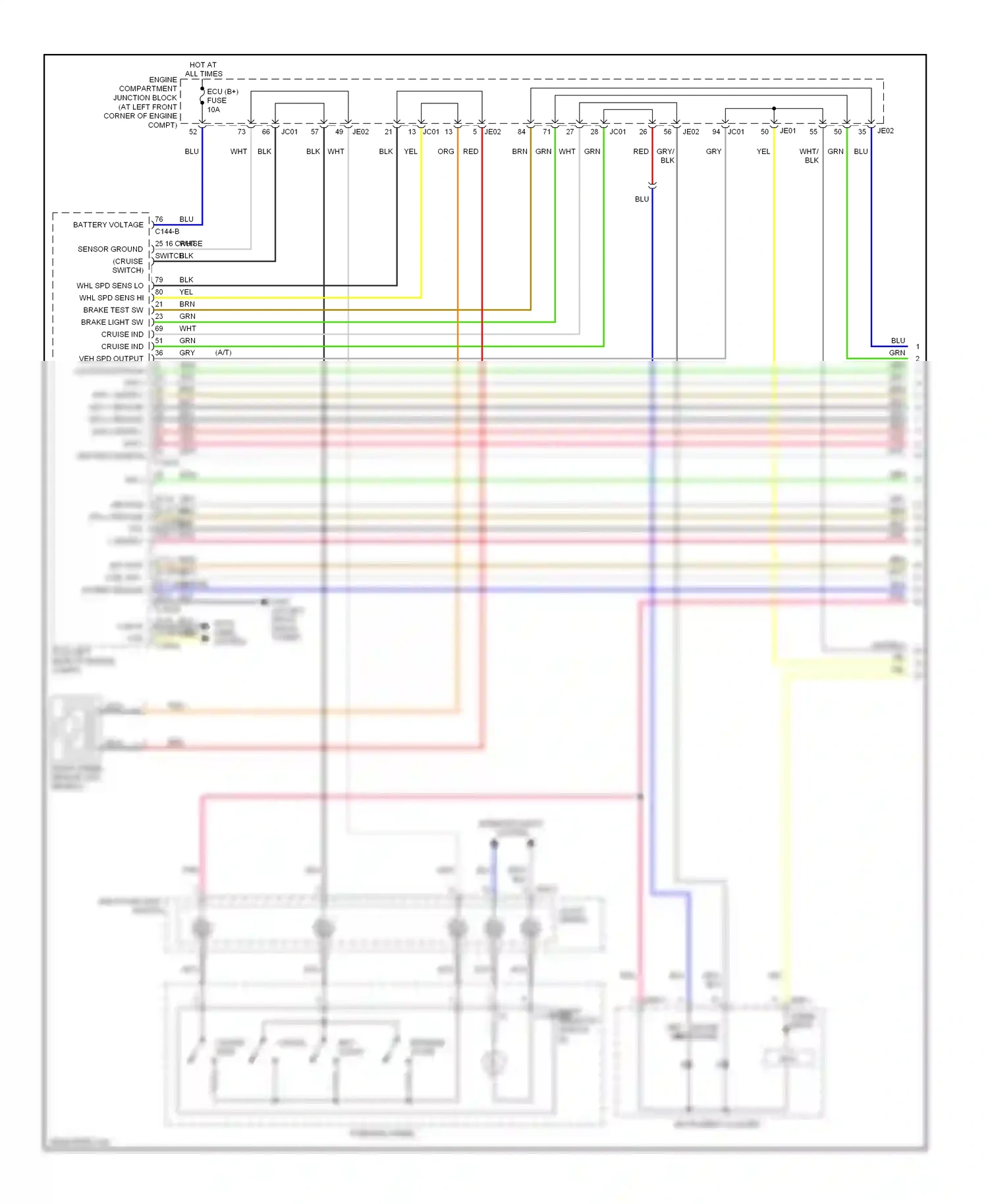 Wiring diagram clock- spring for Hyundai Sonata IV facelift (2001-2012) (2 of 4)