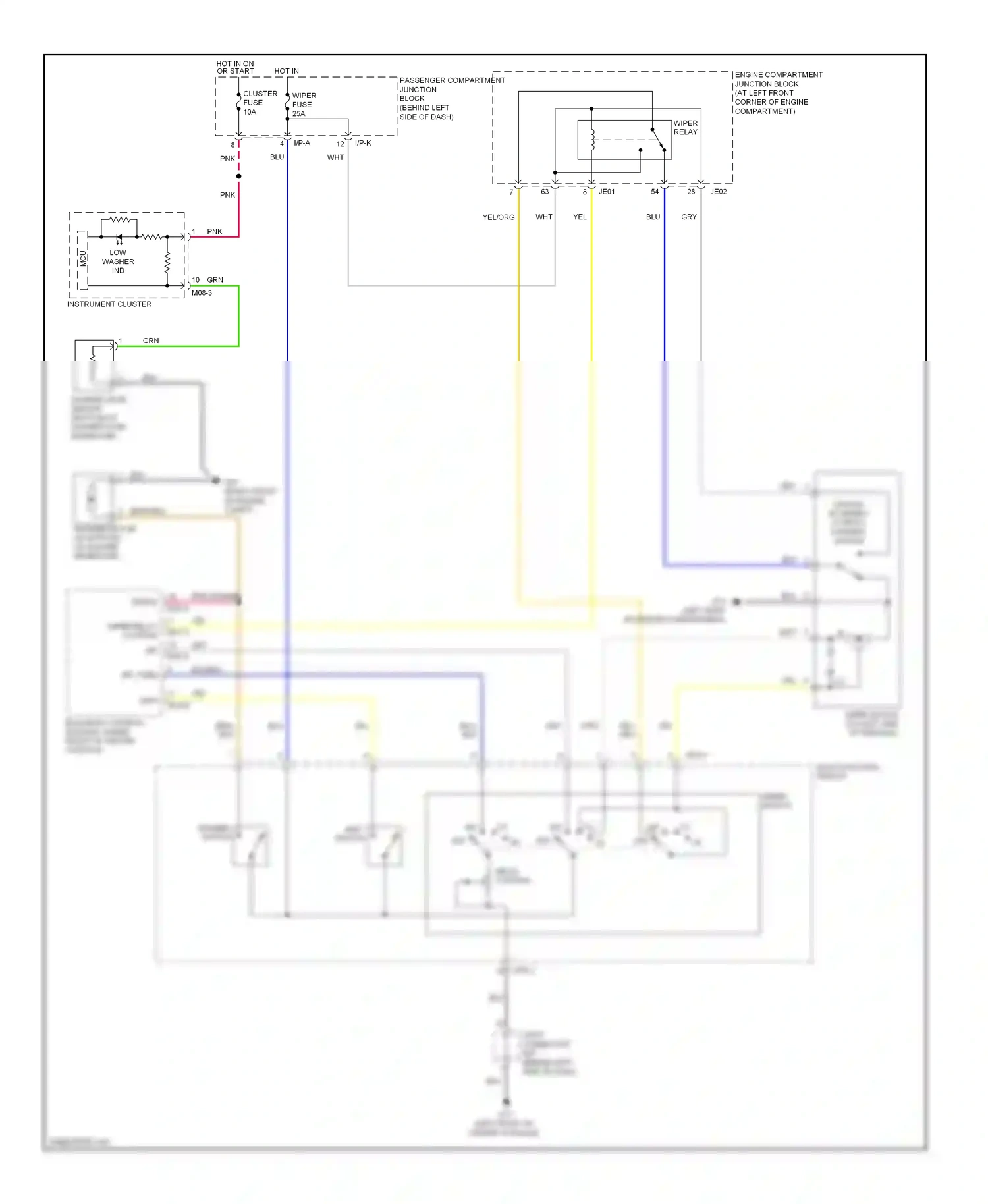 Wiring diagram joint connector for Hyundai Sonata IV facelift (2001-2012) (7 of 7)