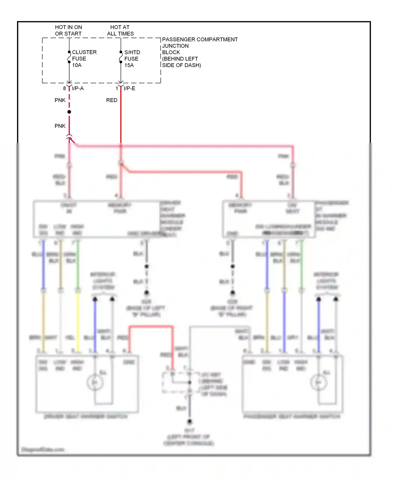 Wiring diagram memory pwr for Hyundai Sonata IV facelift (2001-2012) (1 of 1)