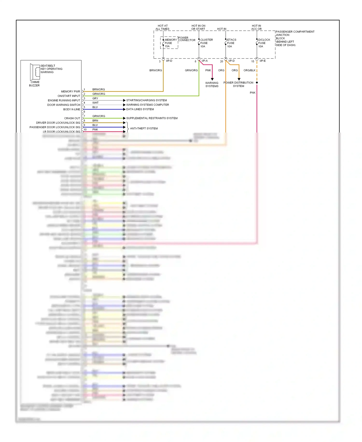 Wiring diagram starting/charging system warning systems computer data lines system for Hyundai Sonata IV facelift (2001-2012) (1 of 1)