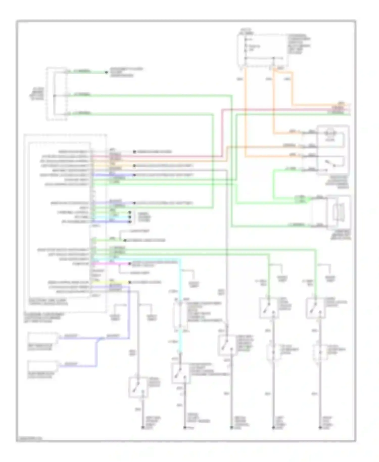 Sonata Hyundai IV (1998-2001): Body computer circuits (1 of 2)