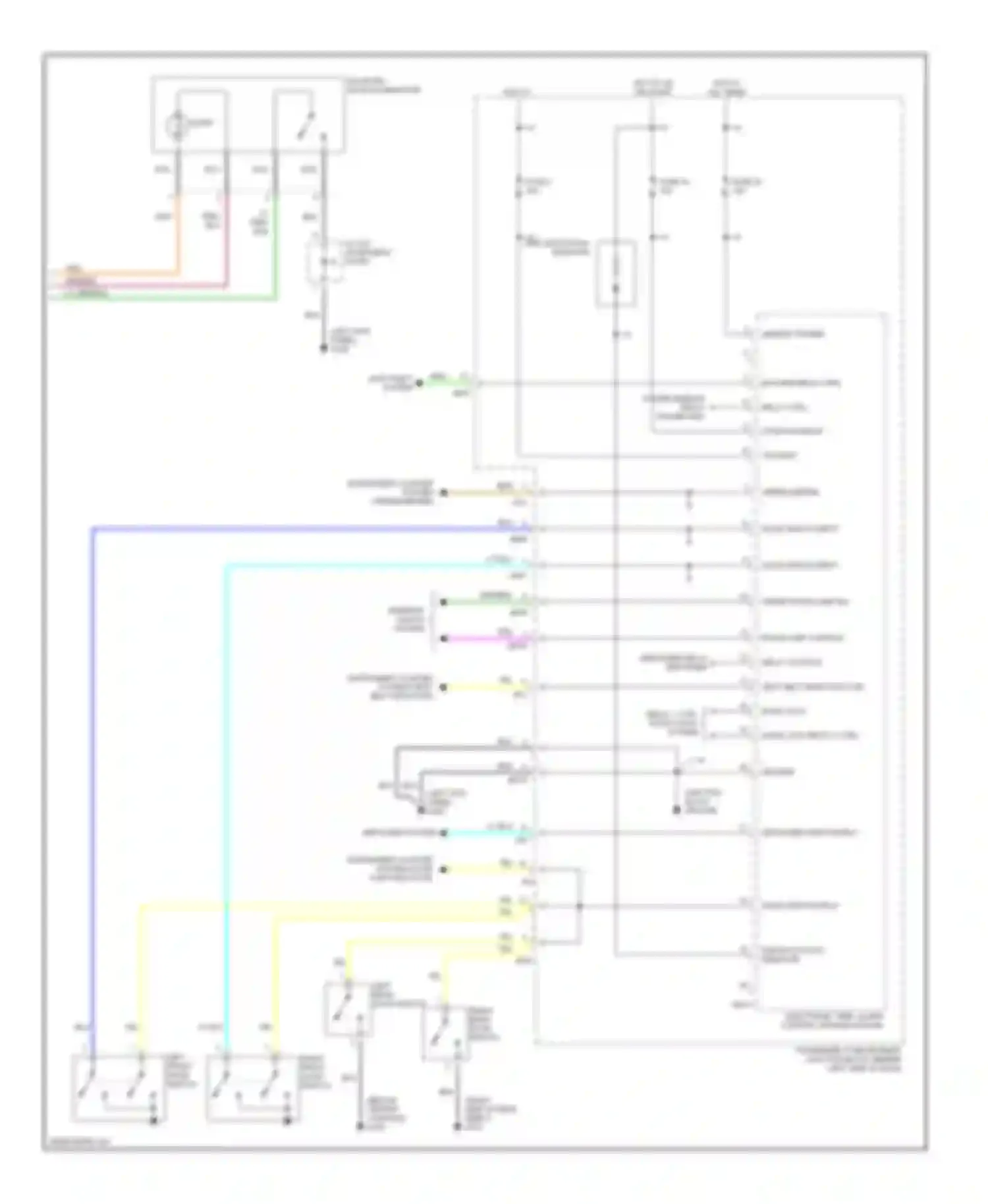 Sonata Hyundai IV (1998-2001): Body computer circuits (2 of 2)